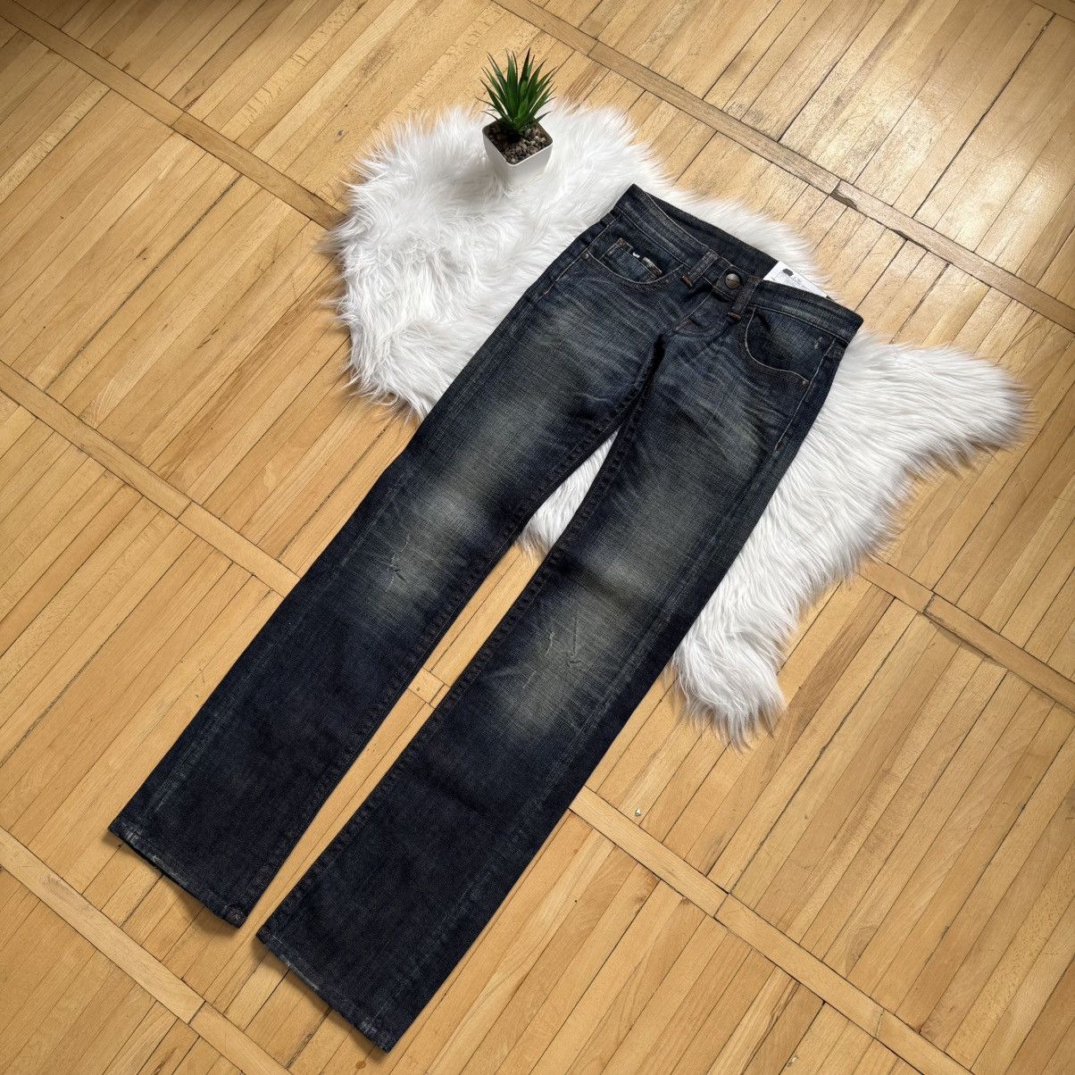If Six Was Nine 📌 Vintage Y2K Washed GAS Low Rise Bootcut LGB vibe Jeans Size 24" / US 00 / IT 34 - 13 Thumbnail
