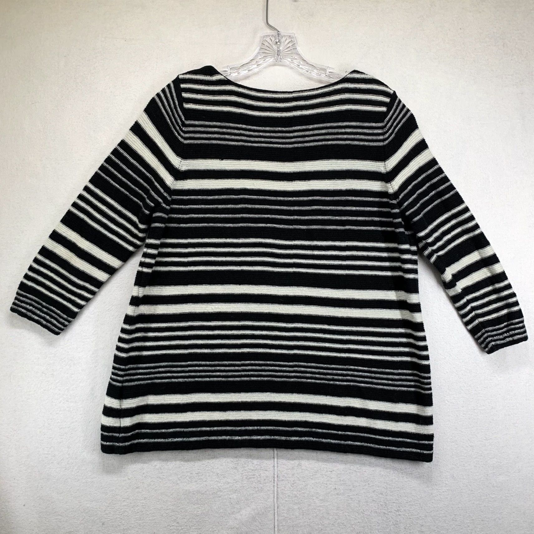 Ralph Lauren LAUREN RALPH LAUREN Blouse Womens Small Black White Striped 3/4 Sleeve Stretch Designer Casual Size S / US 4 / IT 40 - 5 Thumbnail