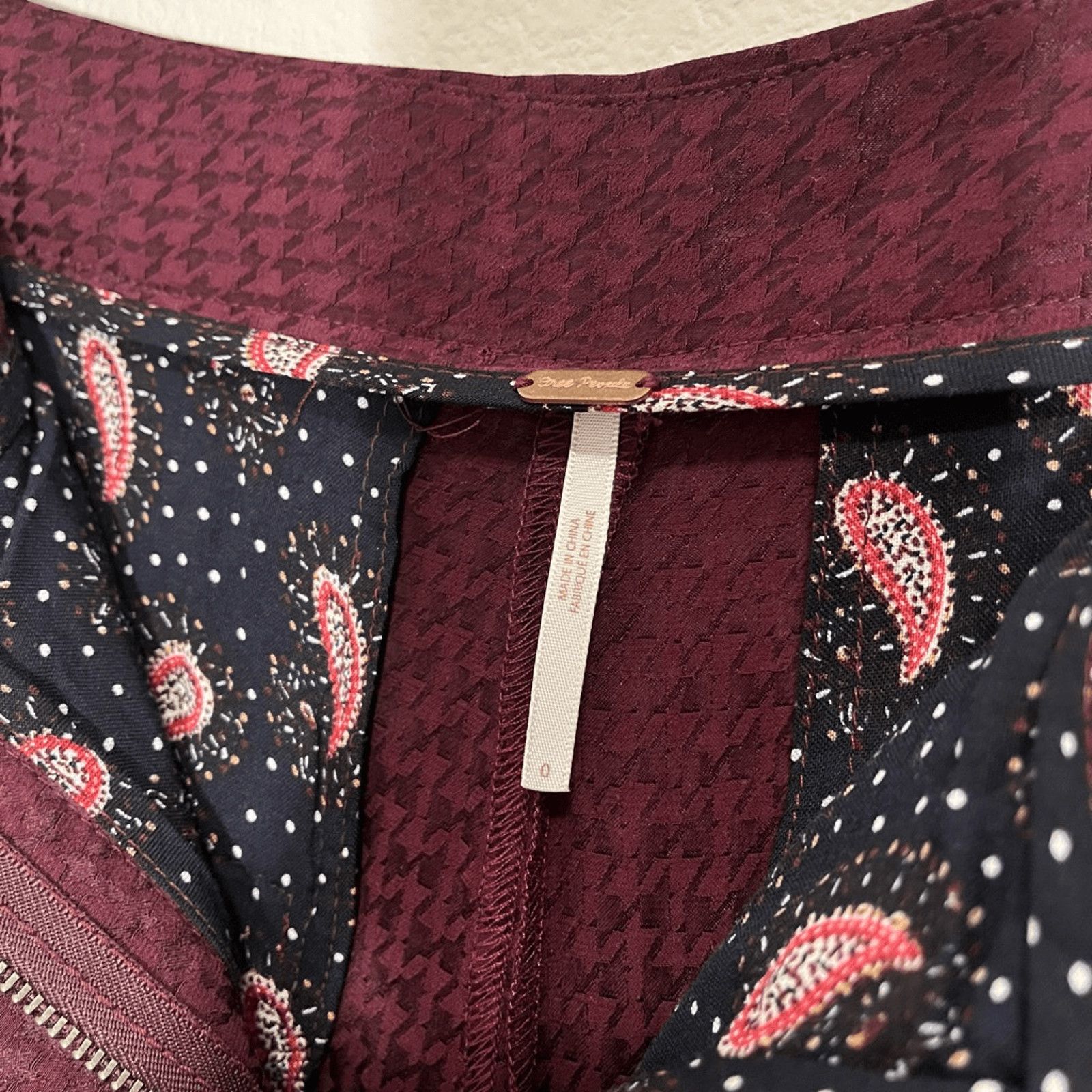 Free People Free People NWT Cropped Wide Leg Pants in Sangria - Size 0 Size 25" / US 0 / IT 36 - 4 Thumbnail