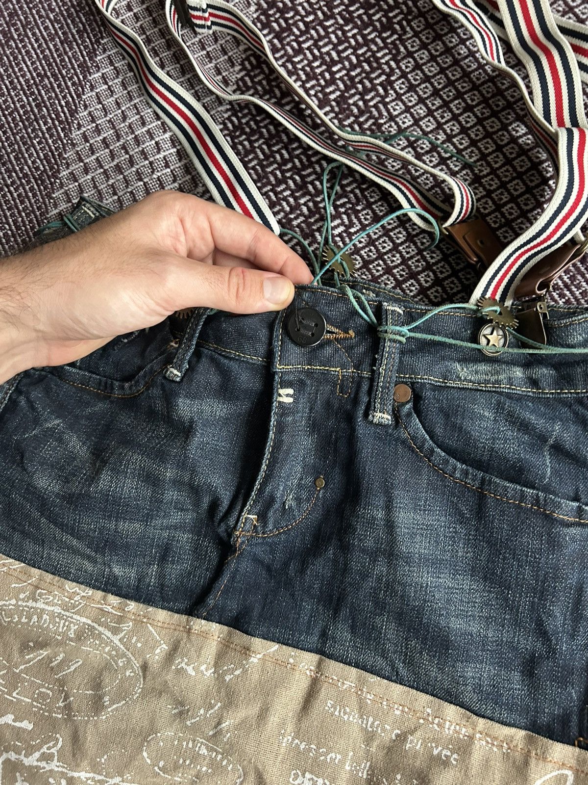 G-Star Vintage G-Star Raw Denim Bags Women Hand Made Skirt Japanese Size ONE SIZE - 7 Thumbnail