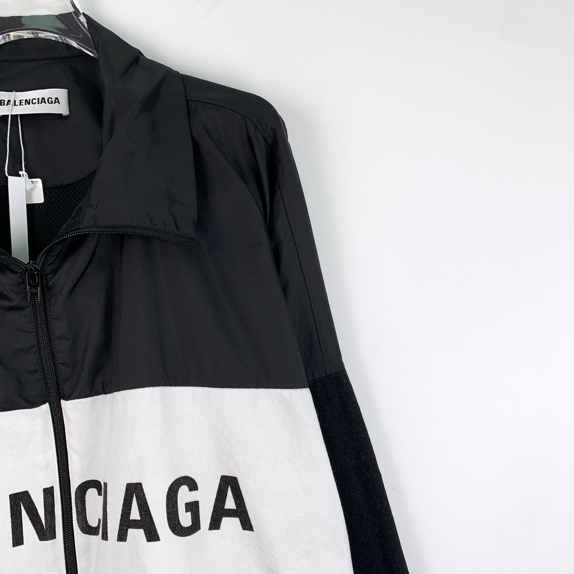 Balenciaga Balenciaga Two-Tone Logo Printed Cotton Long-Sleeve Zipper J Size XS / US 0-2 / IT 36-38 - 7 Thumbnail