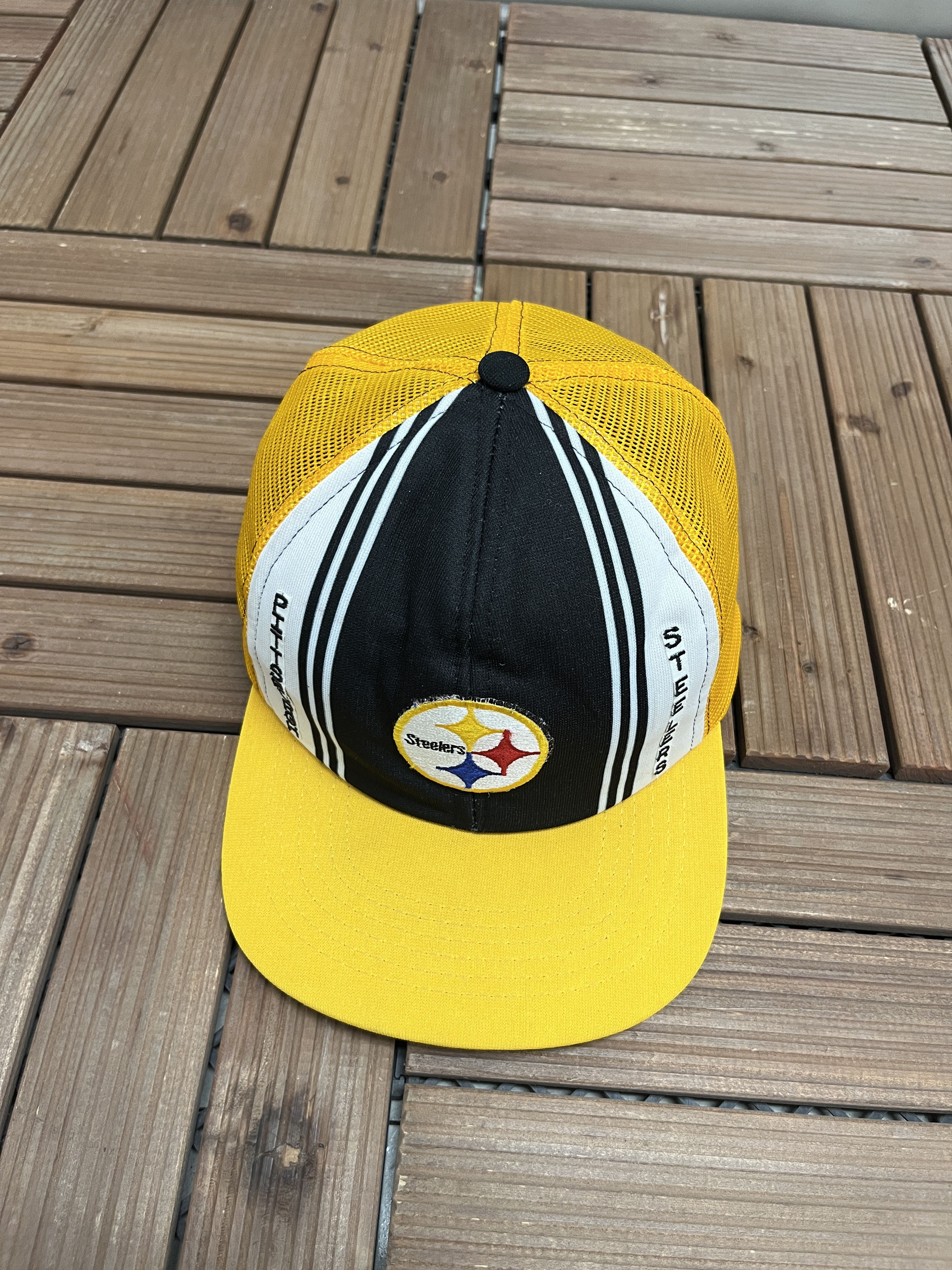 Vintage Pittsburgh Steelers Vintage Trucker Snap Back Hat Size ONE SIZE - 1 Thumbnail