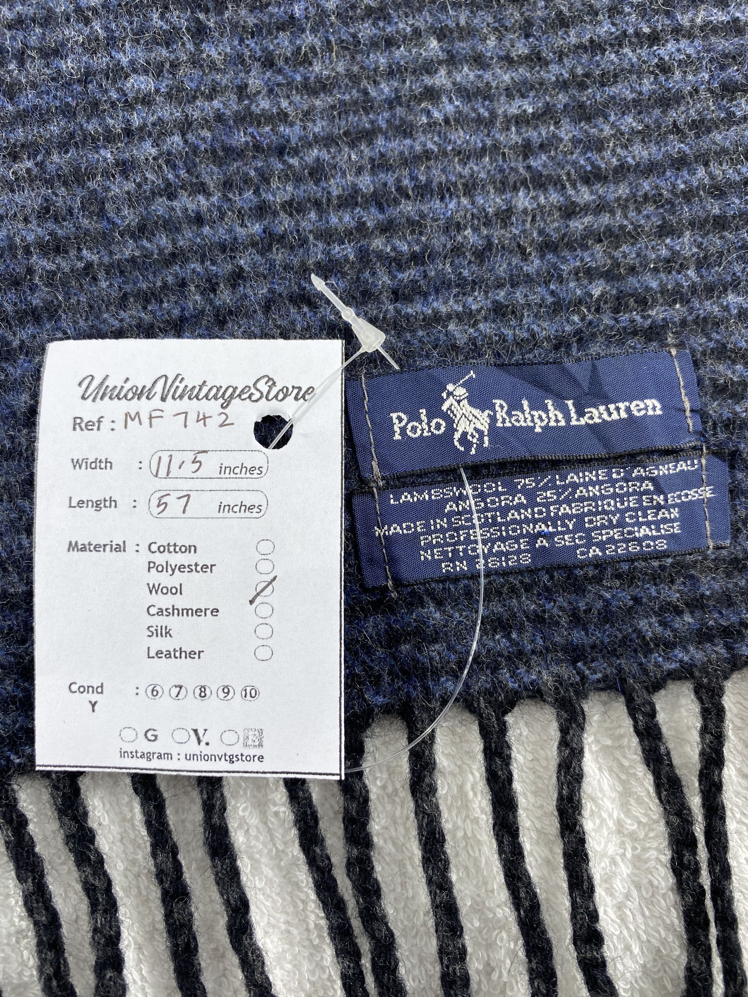 Polo Ralph Lauren Vintage Polo Ralph Lauren Scarf/Muffler/Neckwear MF742 Size ONE SIZE - 5 Thumbnail