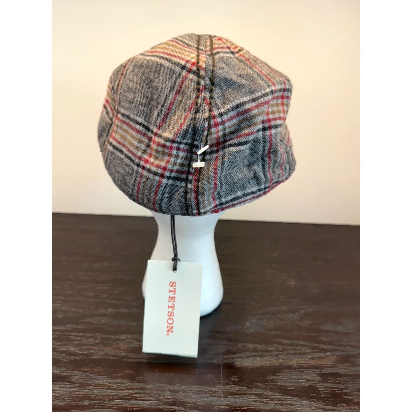 Stetson Stetson Hat 59 cm Gray Plaid Newsboy Flat Cap Lined Retro Outdoor Hunt Mens Size ONE SIZE - 4 Thumbnail