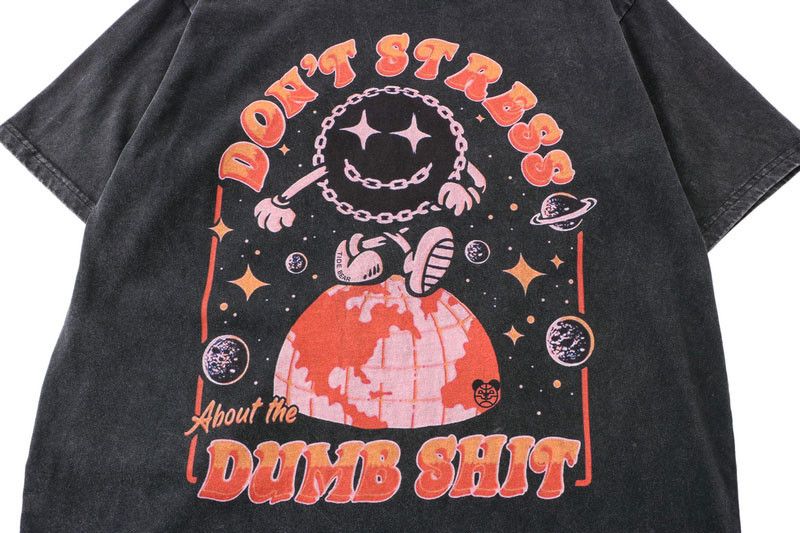 Japanese Brand × Vintage 90s Design Dumb Shit Oversized Printed Vintage T Shirt Size US M / EU 48-50 / 2 - 4 Thumbnail