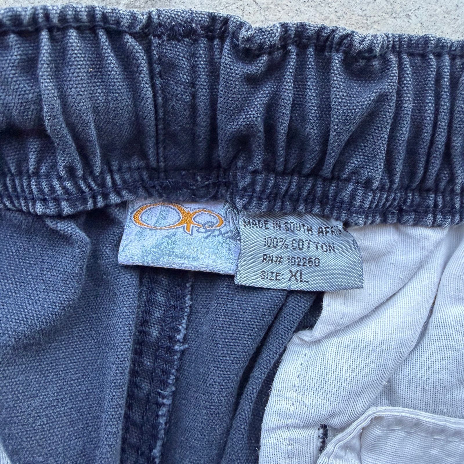 Ocean Pacific Vintage 90s OP Elastic Waist Carpenter Pants XL Navy Skater Size US 36 / EU 52 - 4 Thumbnail