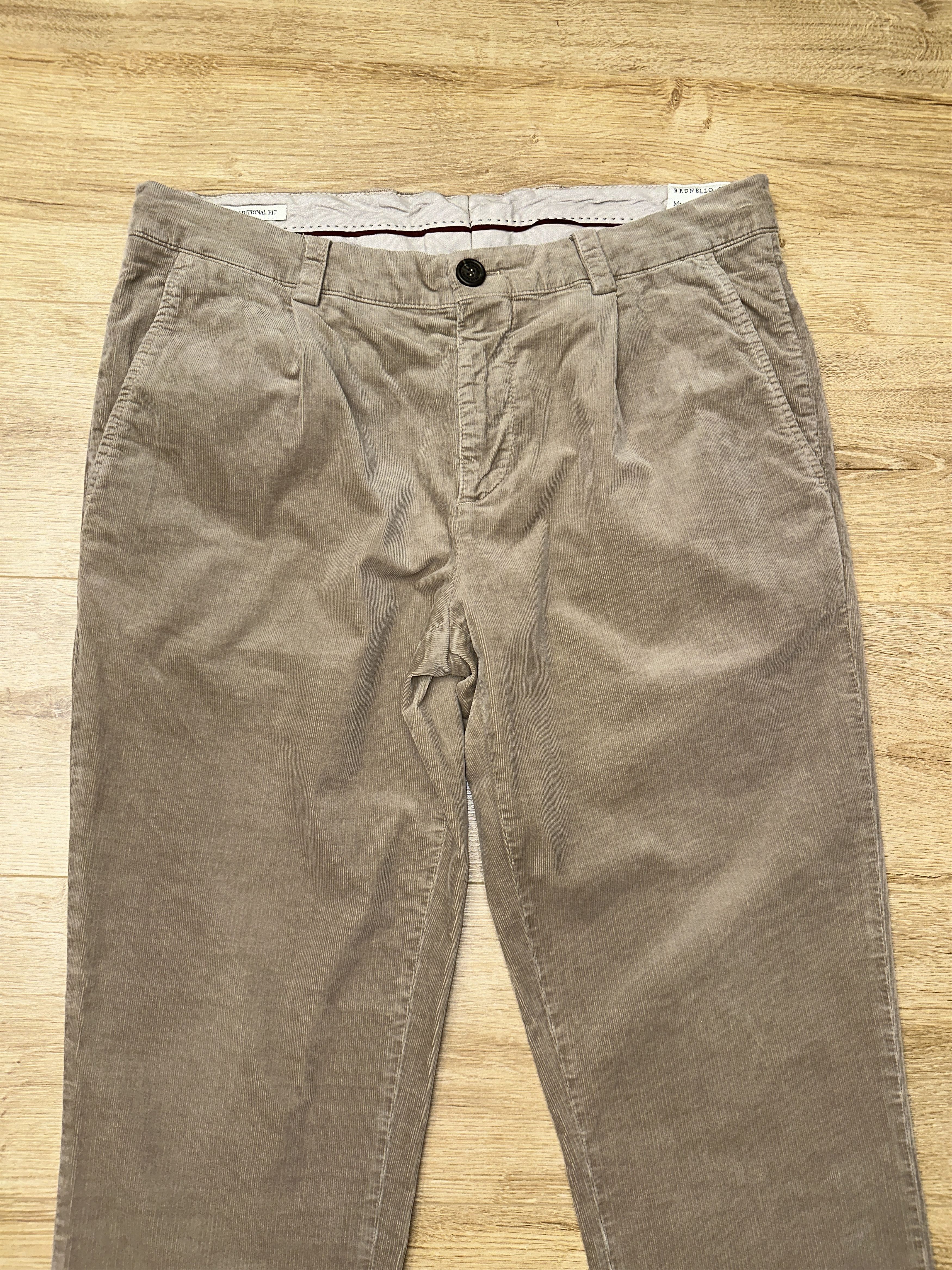Brunello Cucinelli Brunello Cucinelli Corduroy Traditional Fit Pants Size 48 Size US 32 / EU 48 - 22 Thumbnail