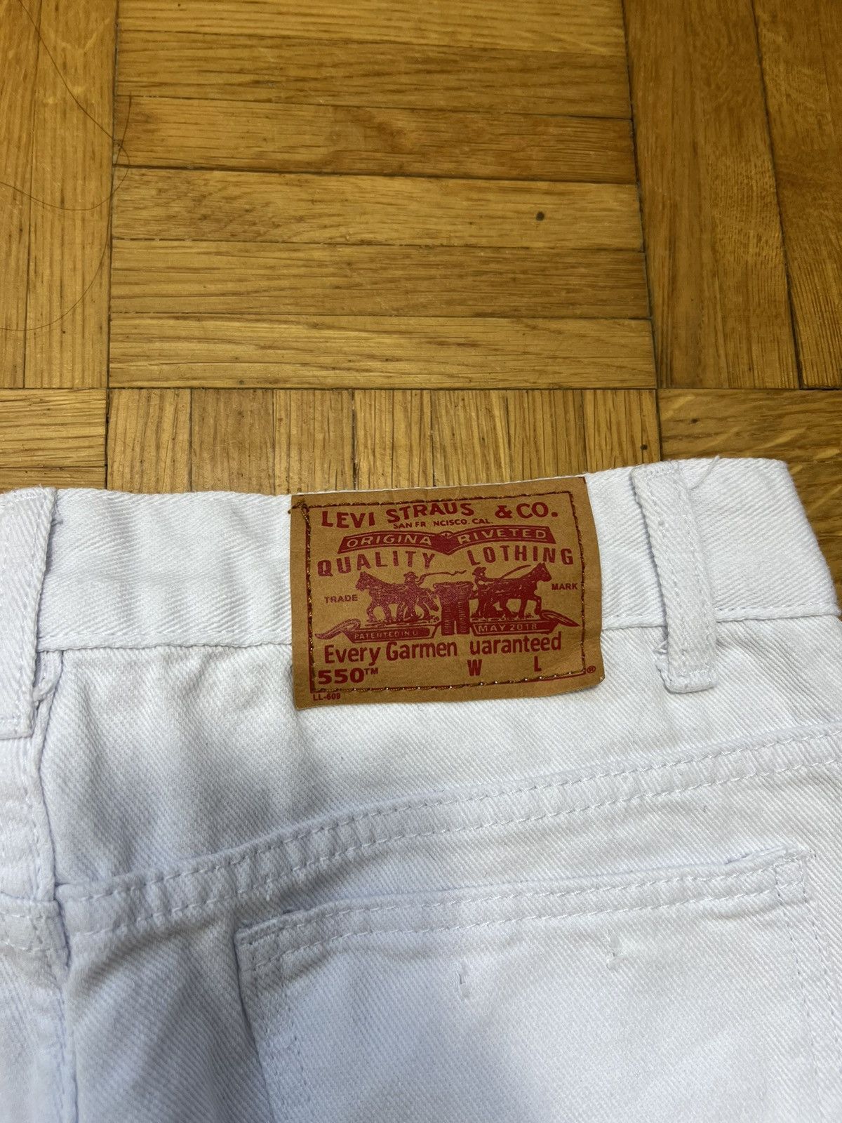 Levi's Pants Levi’s 550 Crosses Y2K White Unisex Size US 32 / EU 48 - 4 Thumbnail