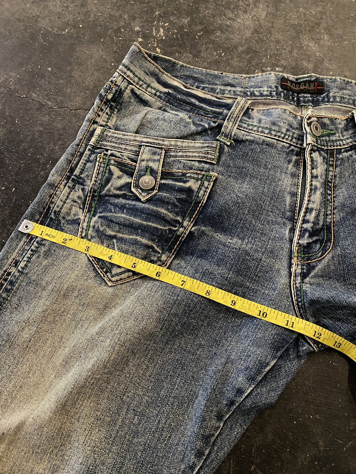 Beauty Beast Y2k Morgan Homme Button Flare Style Jeans Size US 34 / EU 50 - 15 Thumbnail