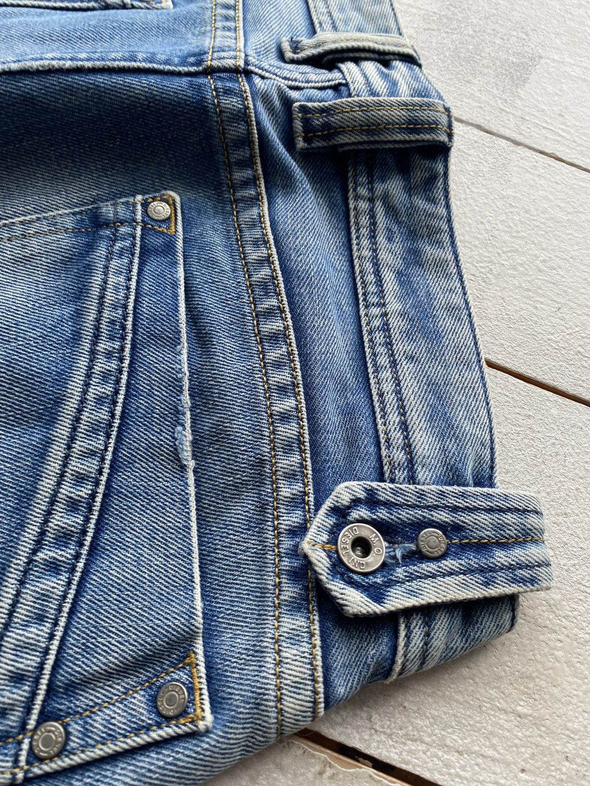 Diesel Diesel Vintage 90s Distressed Workwear Jeans Utility Denim Size US 30 / EU 46 - 12 Thumbnail