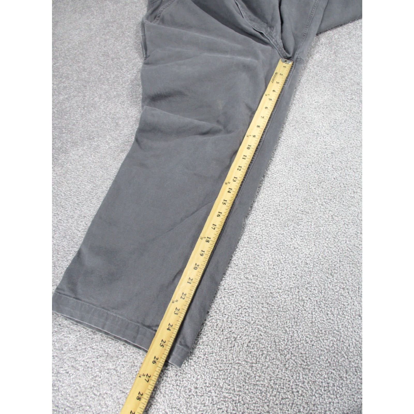Carhartt CARHARTT Mens Pants 40 Gray Canvas Carpenter Workwear Regular Fit 40X26 Size US 40 / EU 56 - 6 Thumbnail
