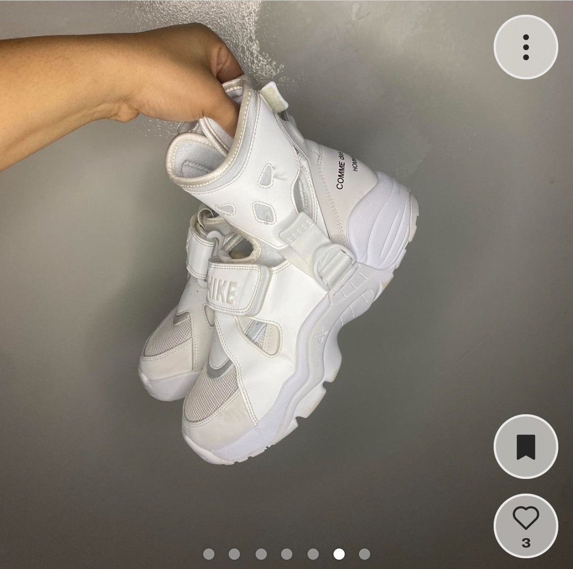 SOLD) Comme des Garçon x Nike collab air carnivore