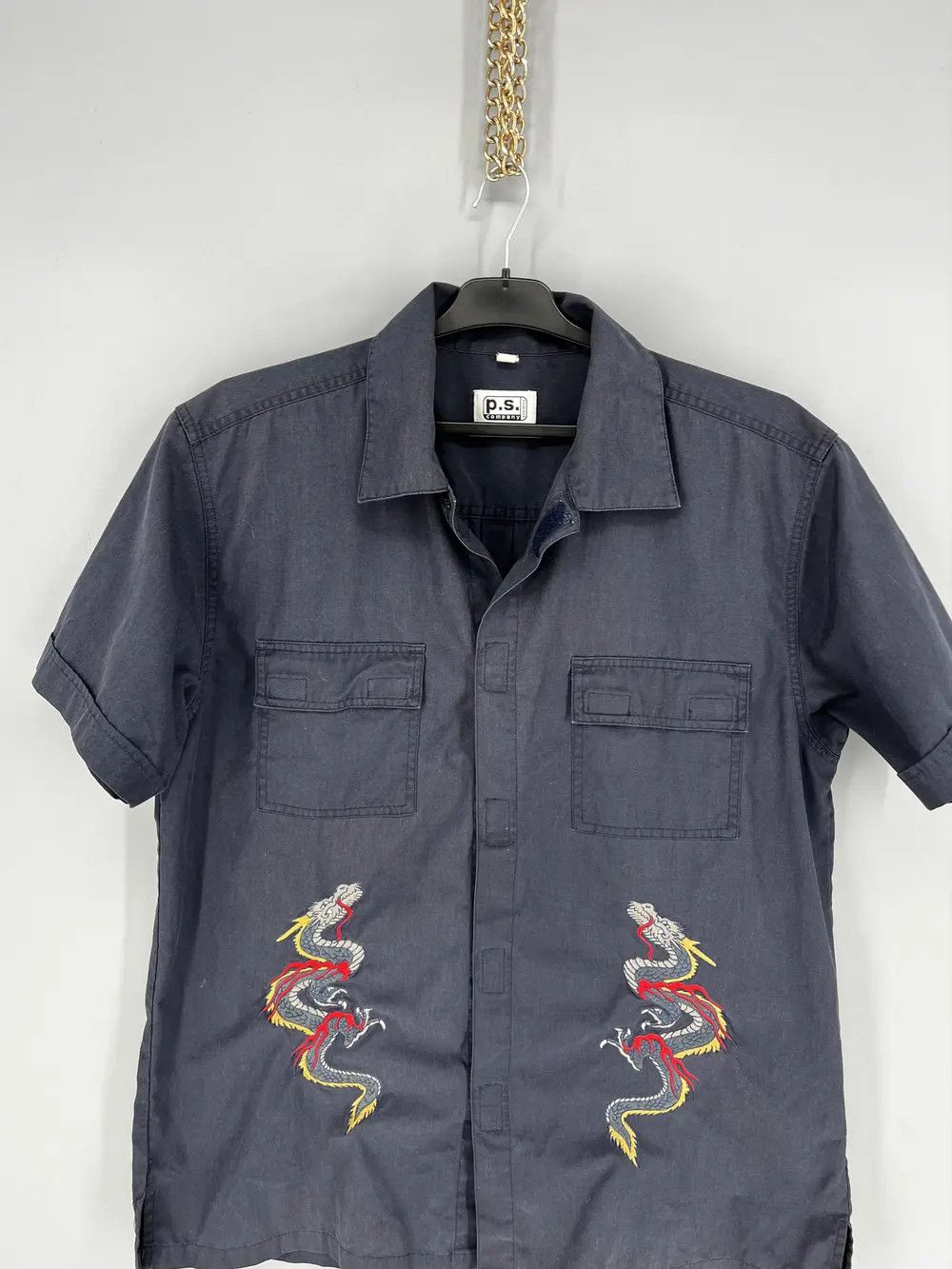 Vintage Vintage Y2k Washed AvantGarde Tribal Tee Dragon Button Ups Size US M / EU 48-50 / 2 - 6 Thumbnail