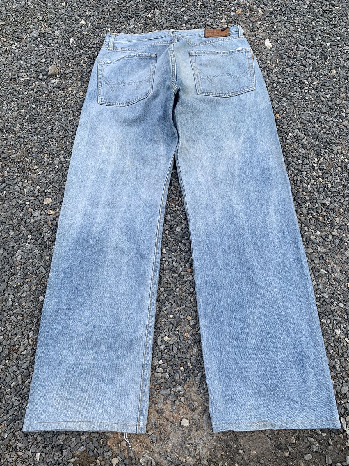 Kapital VINTAGE EDWIN 505X SELVEDGE FADED BAGGY DISTRESSED DENIM Size US 32 / EU 48 - 4 Thumbnail