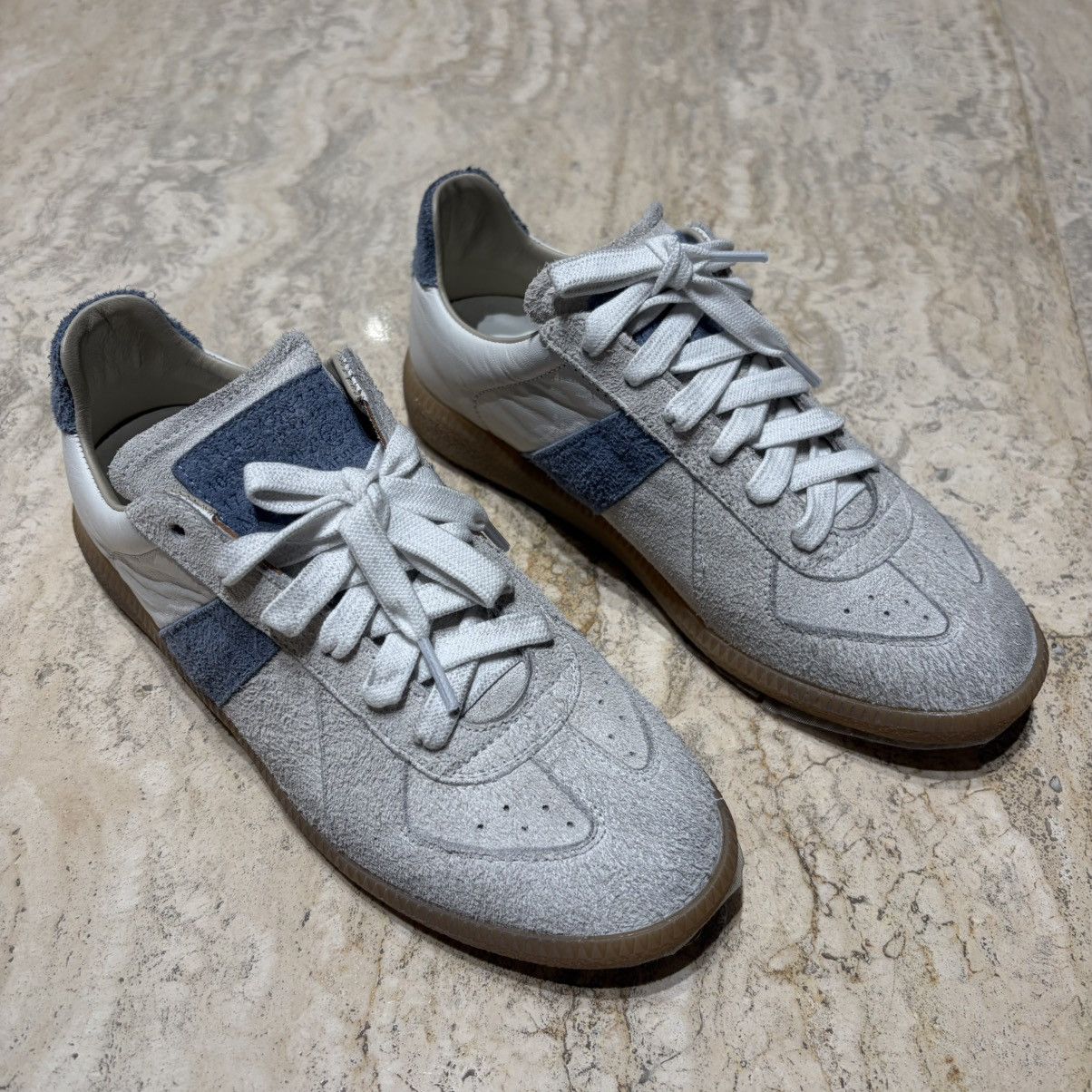Maison Margiela NWT Distressed Replica Women’s Sneaker - Blue/White - 37.5 Size US 7.5 / IT 37.5 - 2 Thumbnail