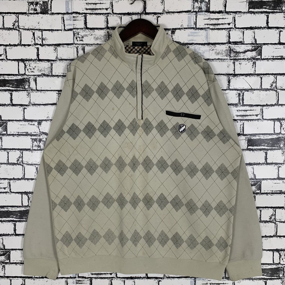 Vintage Sacsay Y Saccs by Yohji Yamamoto Half Zip Sweatshirt