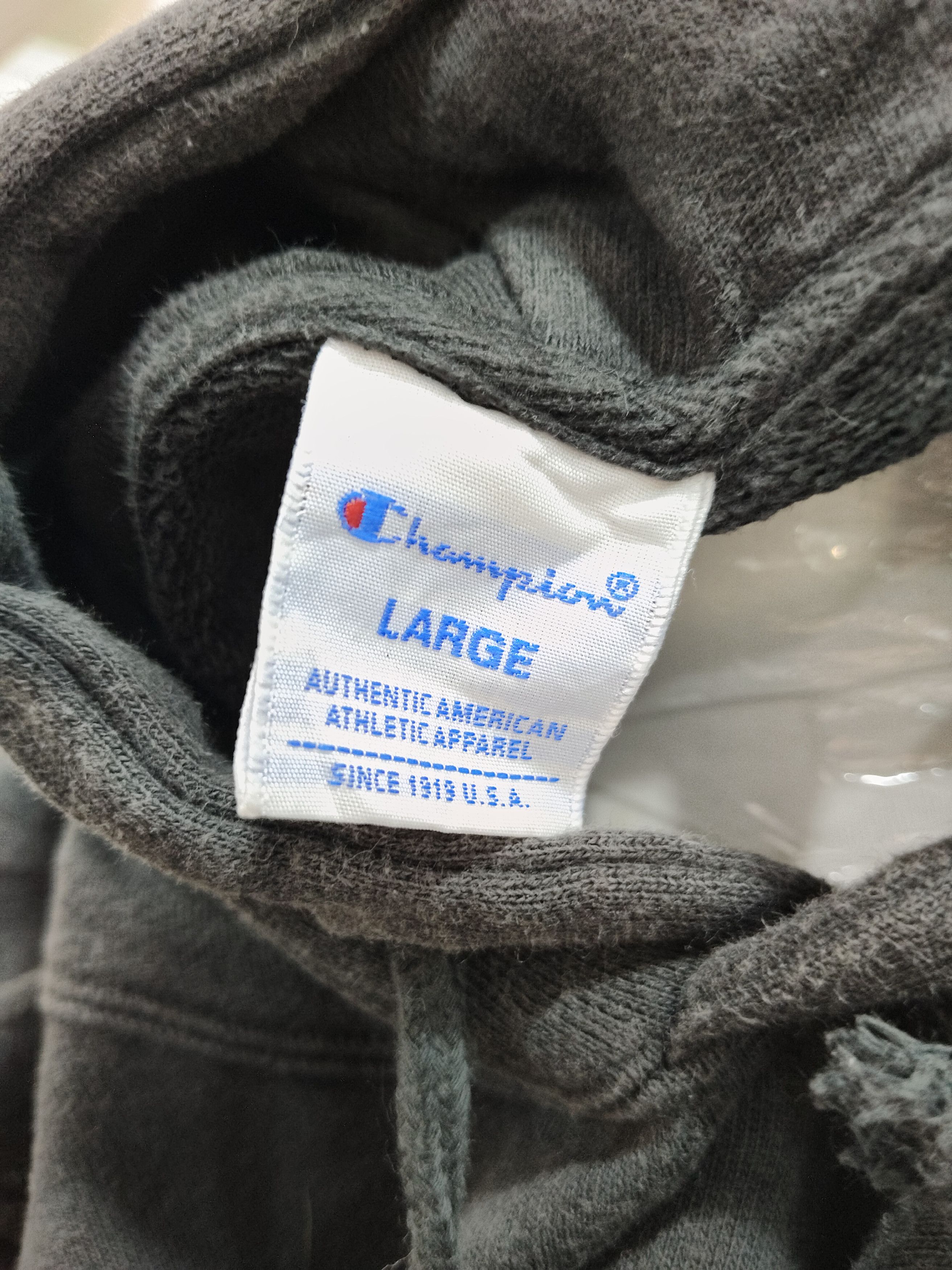 Champion × Vintage Vintage Champion Big Logo Hoodie Sweatshirt Size US L / EU 52-54 / 3 - 3 Thumbnail