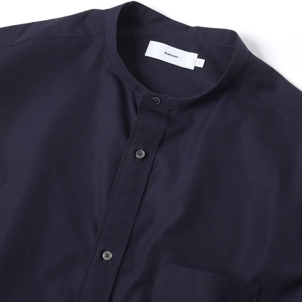 Graphpaper High Count Band Collar Round Cut Oversized Shirt Size US L / EU 52-54 / 3 - 2 Thumbnail