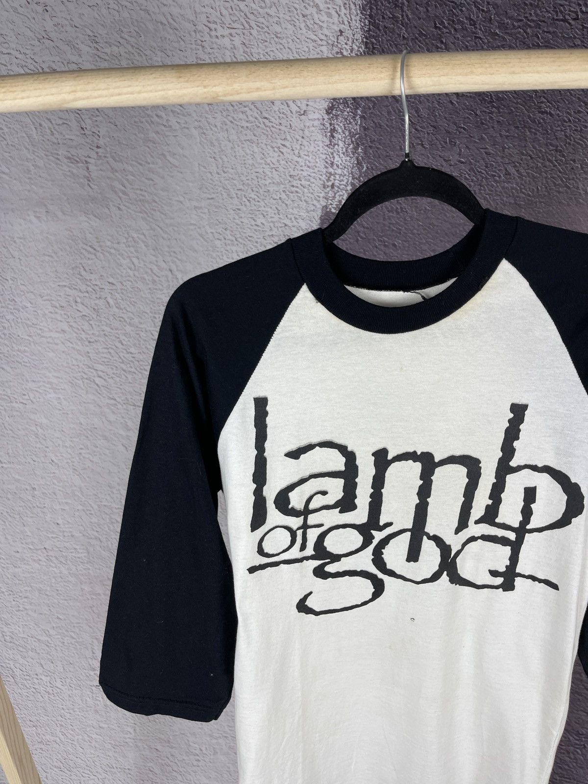Band Tees Vintage lamb of god true American metal 3/4 sleeve tee shirt Size US S / EU 44-46 / 1 - 3 Thumbnail