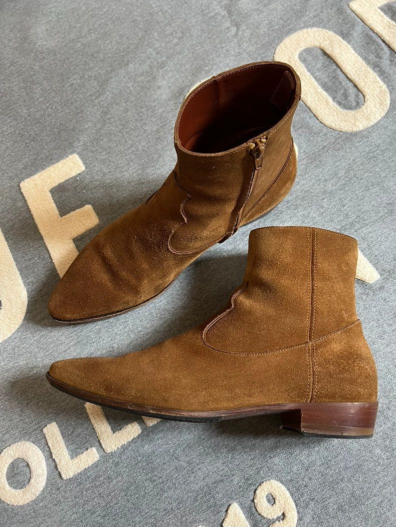 Celine Celine 19ss Fur Western Boots Size US 8 / EU 41 - 1 Thumbnail