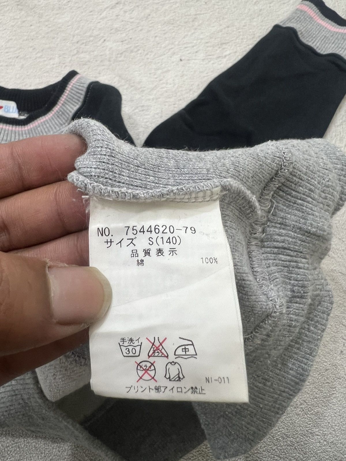 Number (N)ine 2000s Angel Blue Hysteric Velvet Poem Crewneck y2k Lgb Ifsix Size US S / EU 44-46 / 1 - 9 Thumbnail