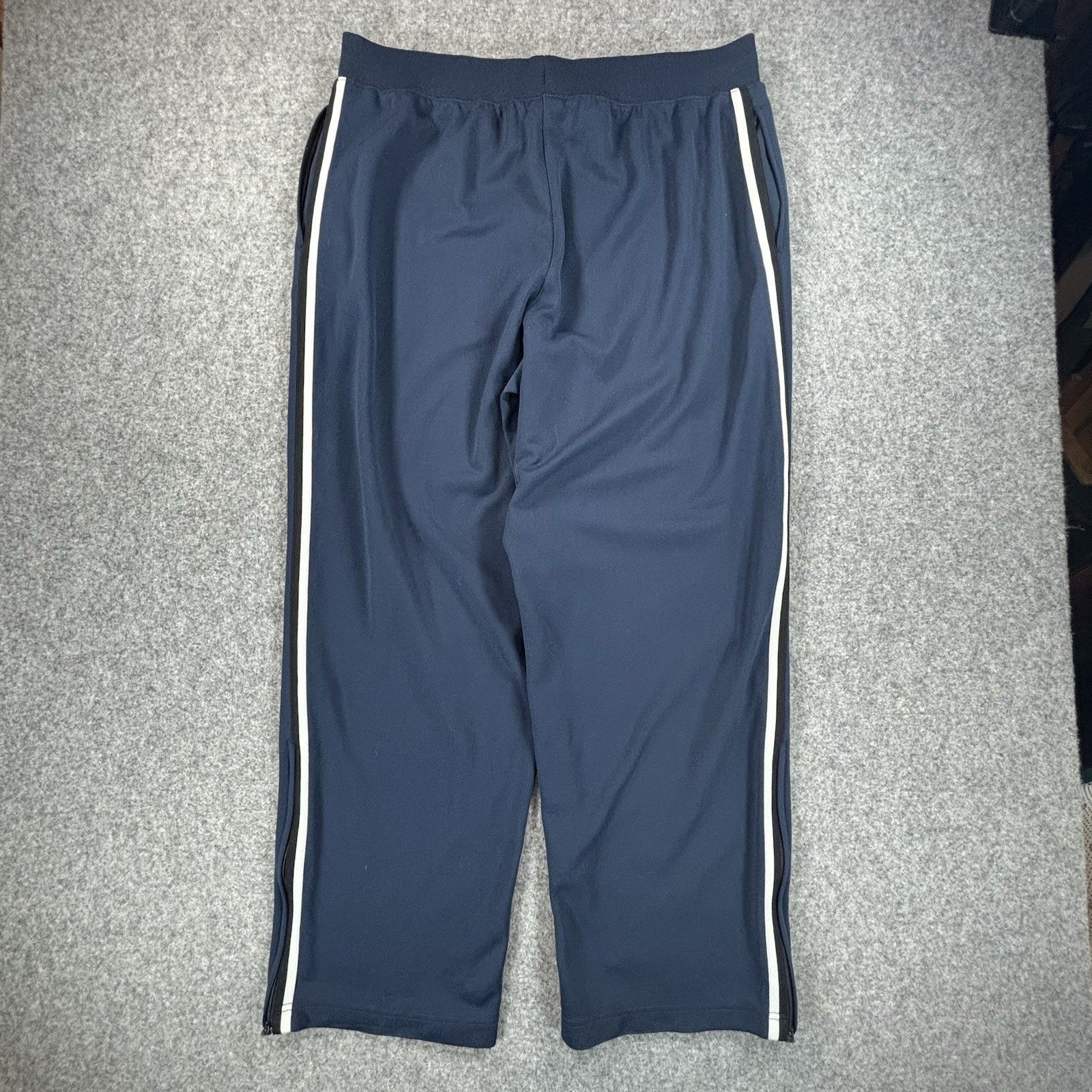 Nike Vintage Nike Sweatpants Large Navy Blue Ankle Zip Grey Tag Size US 38 / EU 54 - 4 Thumbnail