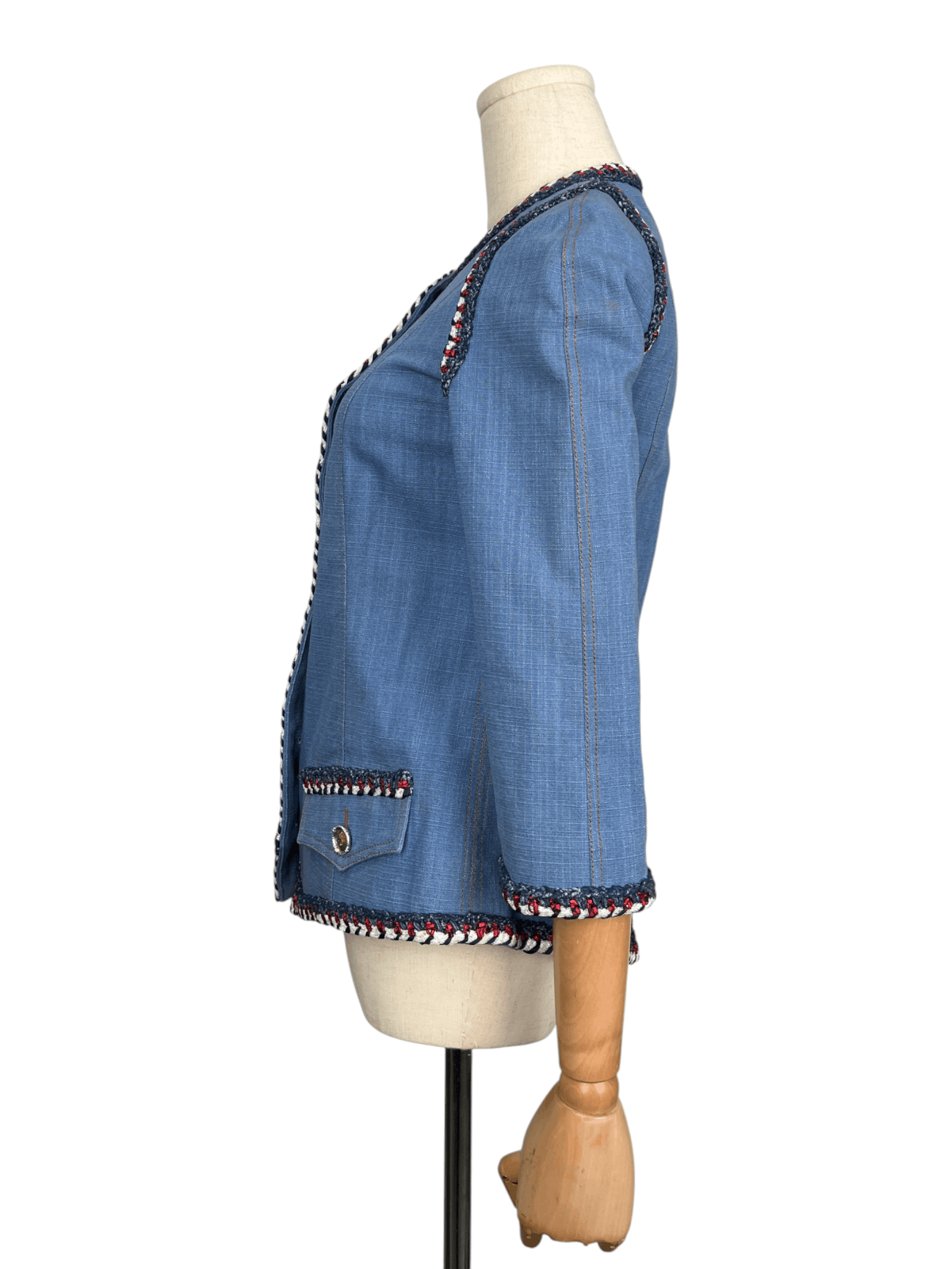 Chanel Chanel Blue Resort Collection 2013 Denim Jacket Size XS / US 0-2 / IT 36-38 - 3 Thumbnail