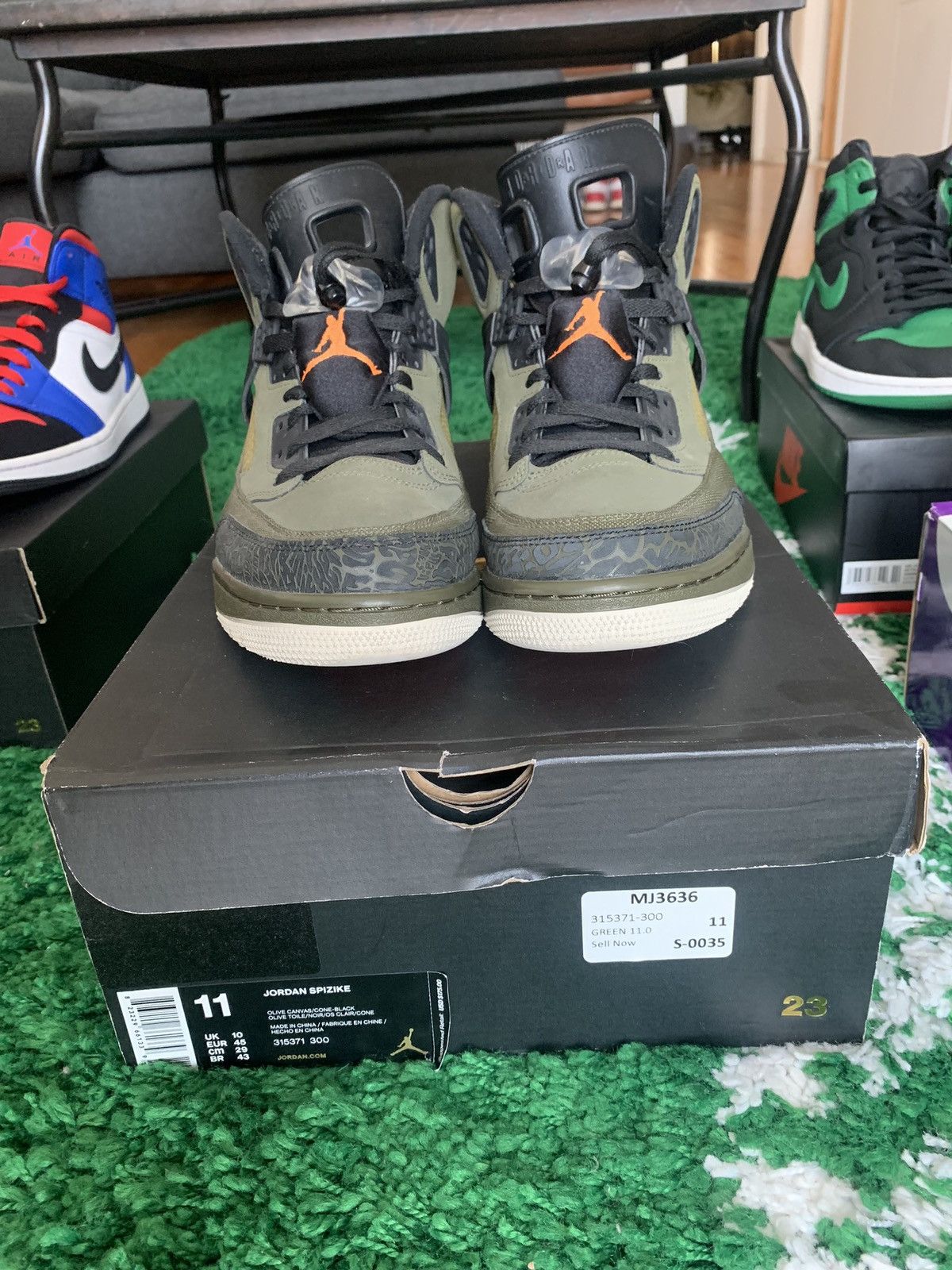 Jordan Brand Jordan Spizike Olive Canvas Size US 11 / EU 44 - 3 Thumbnail