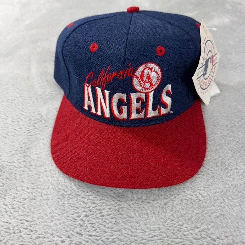 MLB Vintage California Angels NWT MLB Wool Snapback Hat Deadstoc Size ONE SIZE - 2 Thumbnail