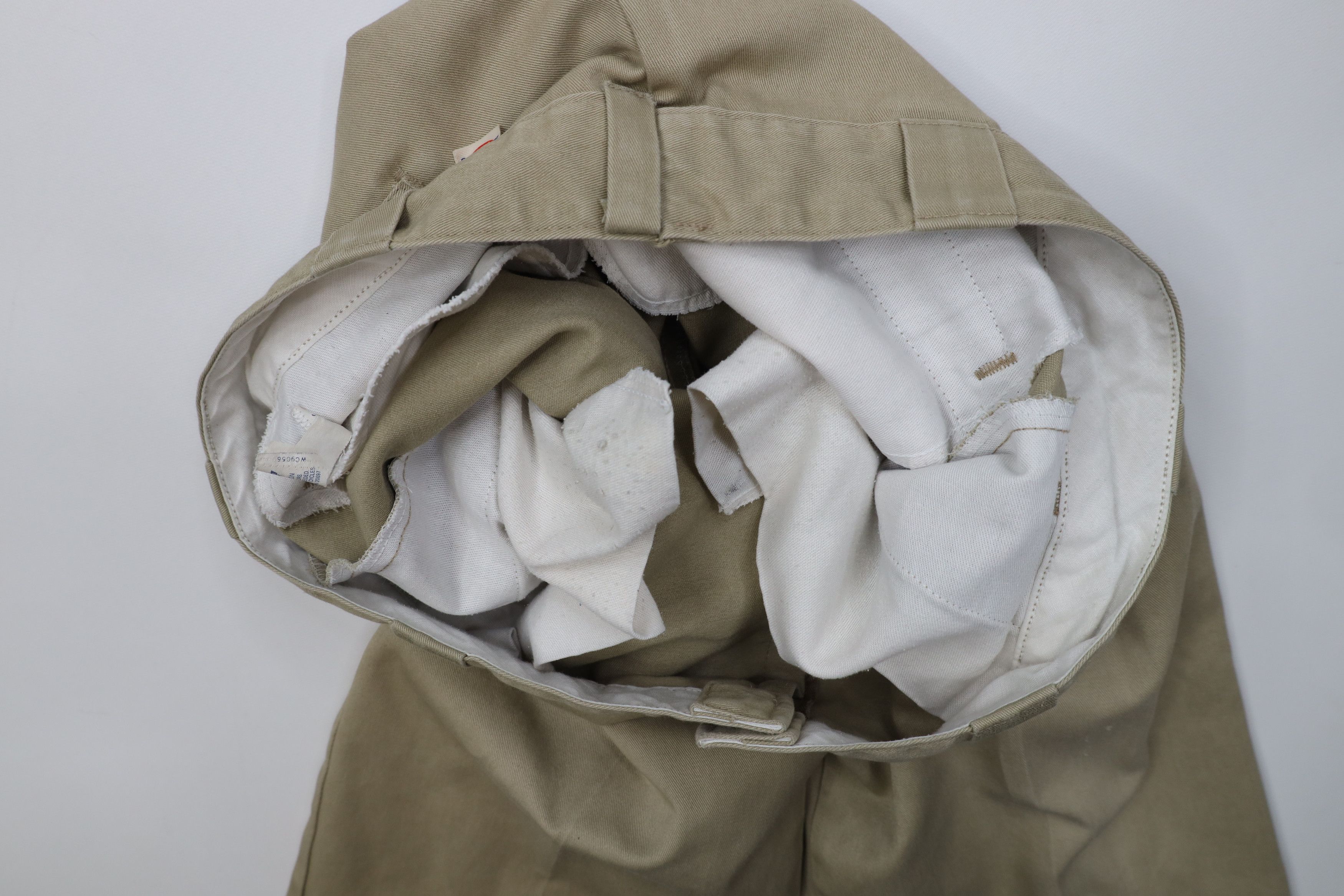 Dickies Vintage 90s Dickies Loose Fit Wide Leg Pants Beige USA Size US 34 / EU 50 - 10 Thumbnail