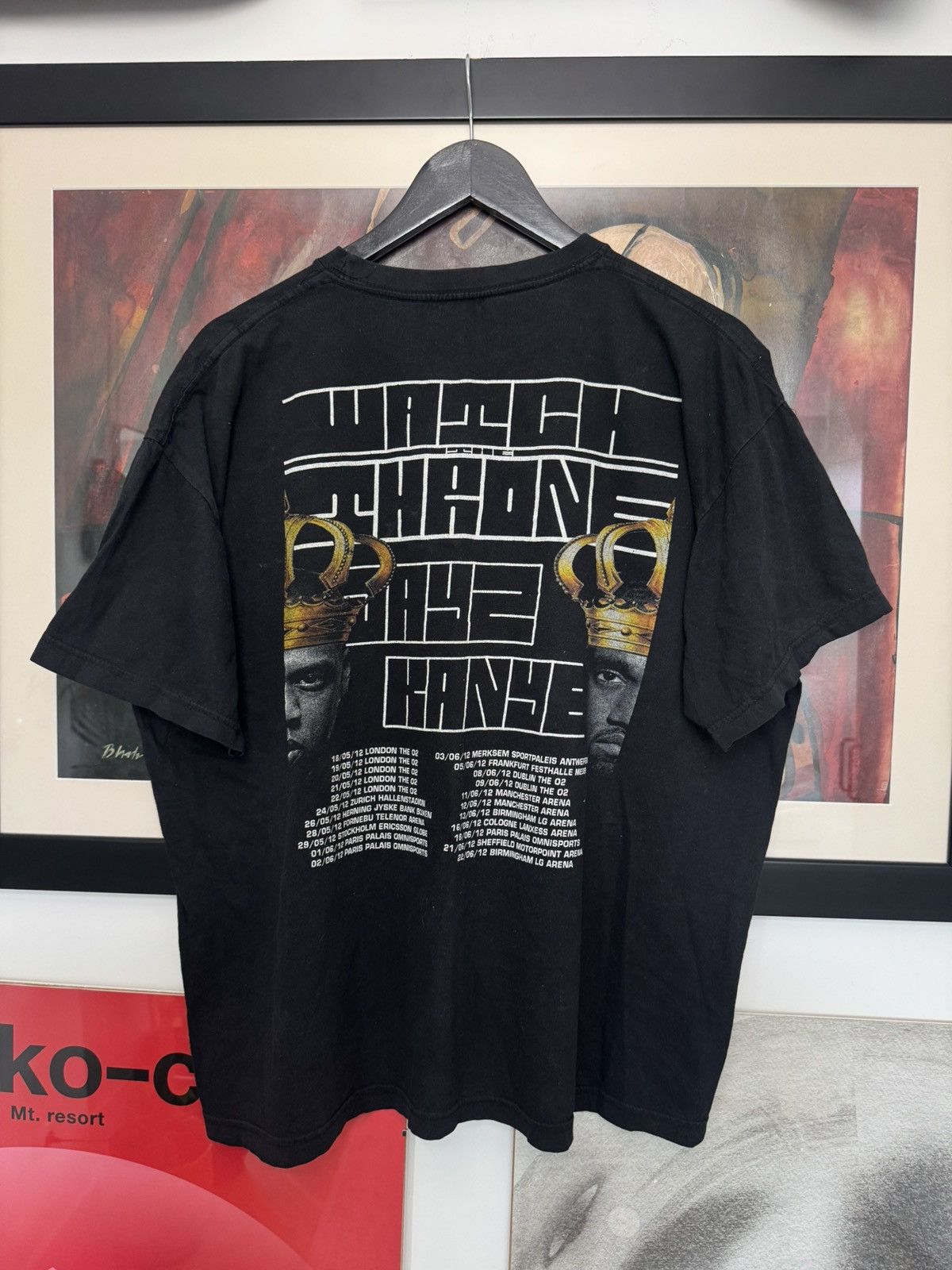 Band Tees Vintage 2012 Kanye West Jay-Z Watch The Throne Tour Tee Rap Size US XL / EU 56 / 4 - 1 Thumbnail