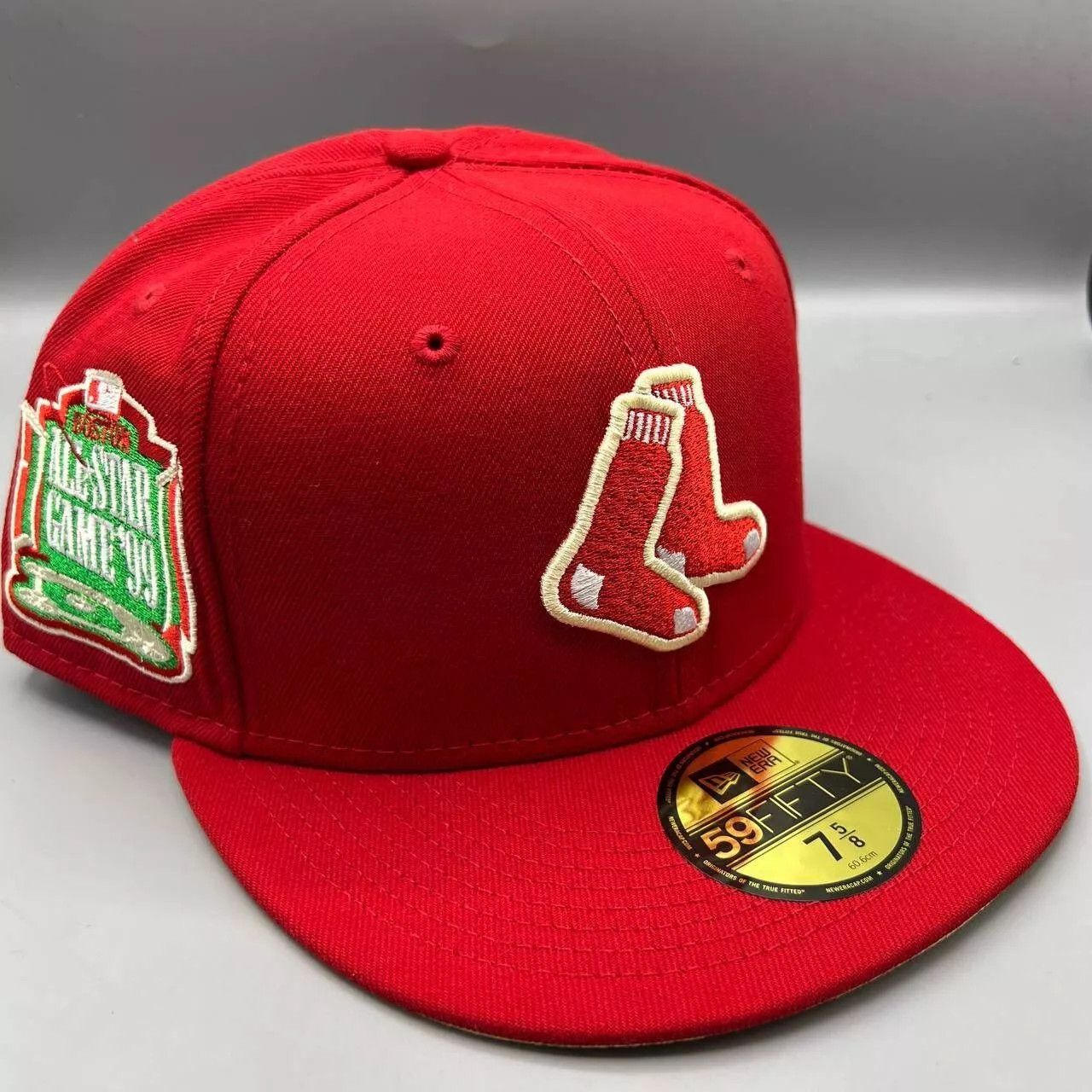 Boston Red Sox Hat Men 5/8 59Fifty New Era MLB Fitted Cap