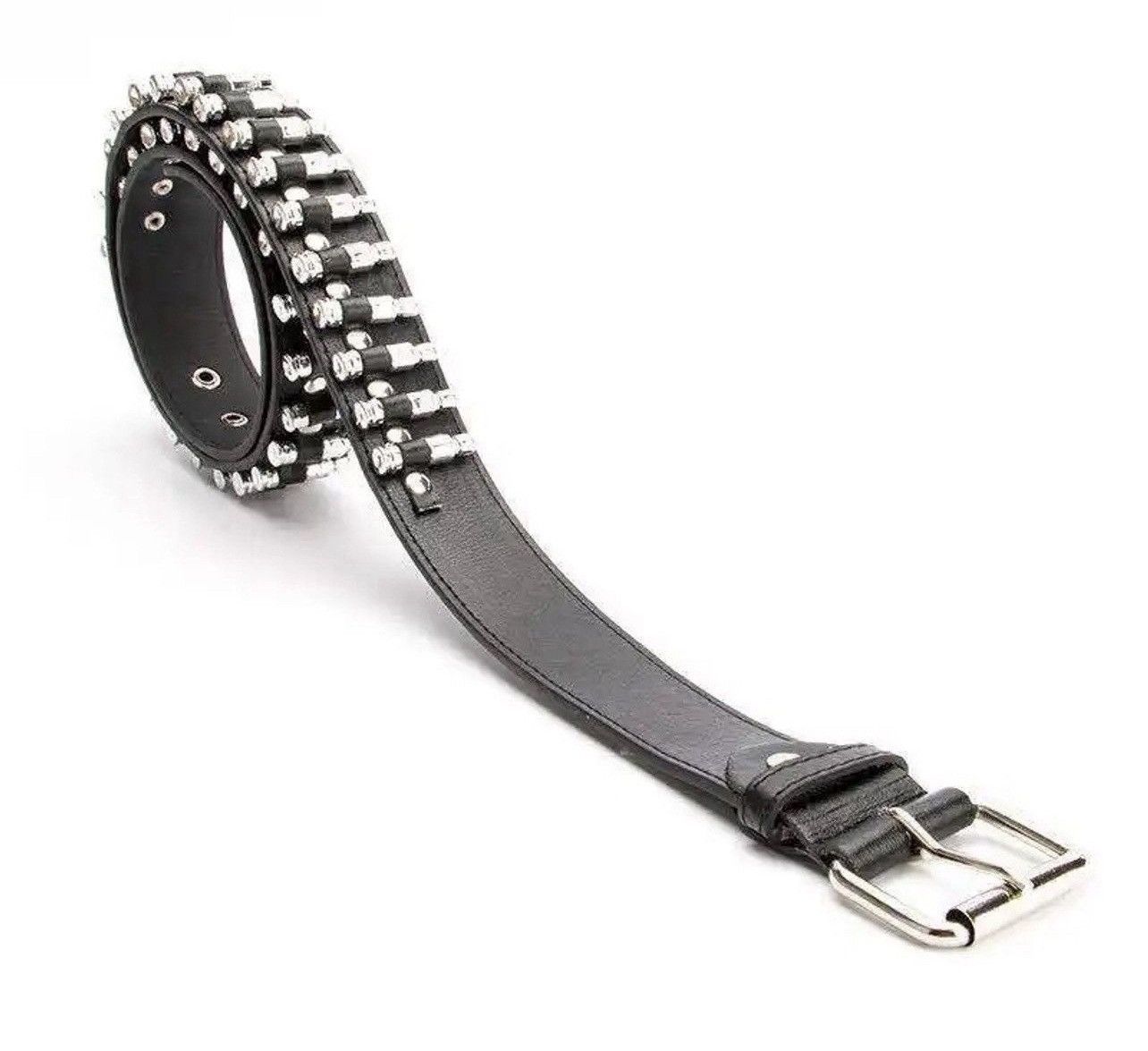 Vintage Silver Hollow Bullet Belt Size ONE SIZE - 2 Thumbnail