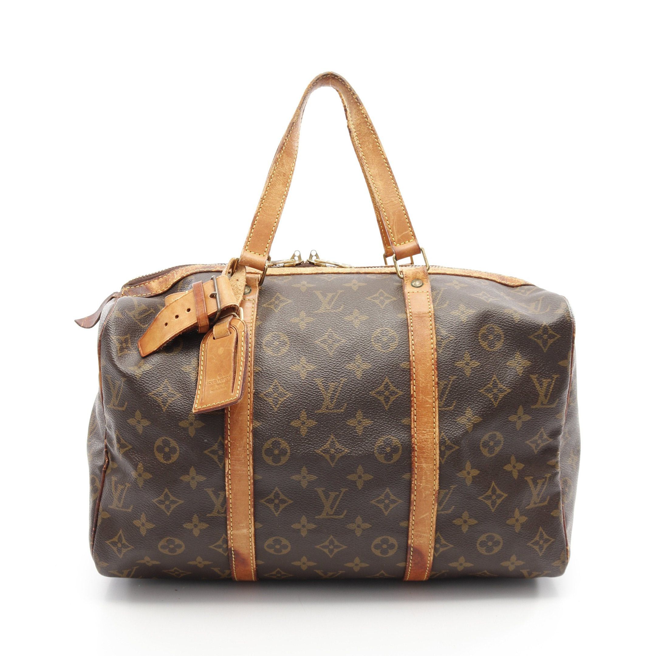 Louis Vuitton Louis Vuitton Saxople 35 Monogram Boston Bag Leather Brown Size ONE SIZE - 1 Thumbnail