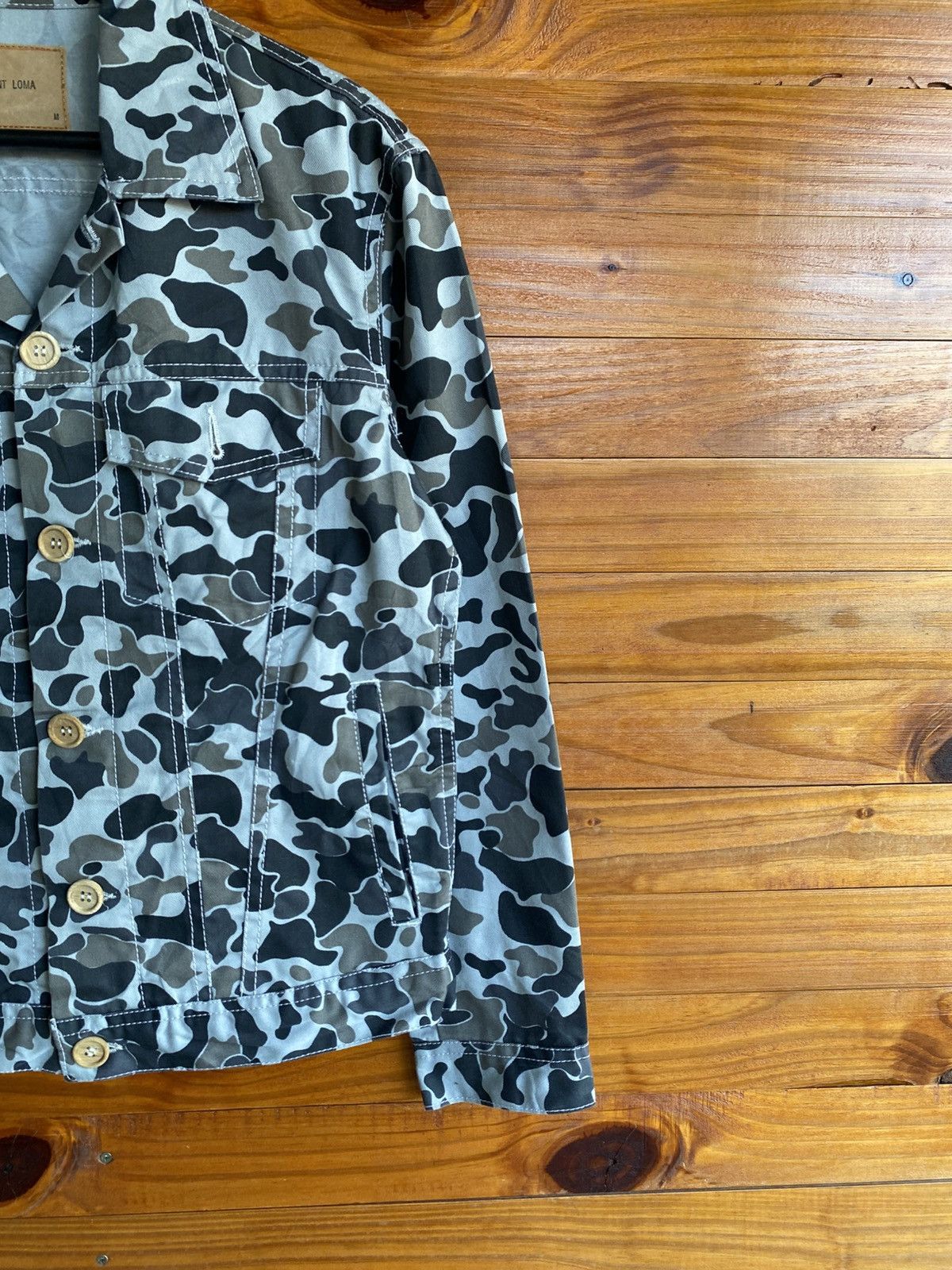 Japanese Brand Point Loma Grey Camouflage Jacket Trucker Japan Market Size US M / EU 48-50 / 2 - 6 Thumbnail