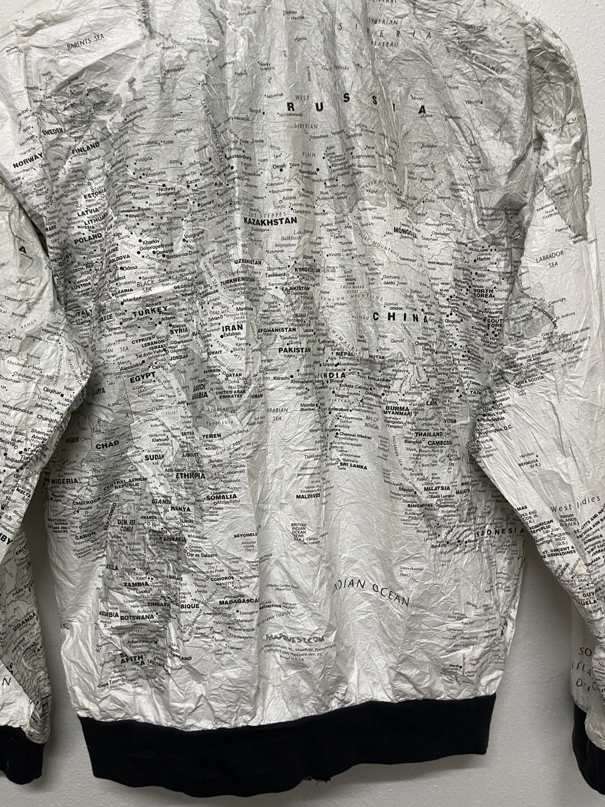 Other 90s KURT COBAIN STYLE MAPS JACKET BY LESLIE JORDAN Size US S / EU 44-46 / 1 - 15 Thumbnail