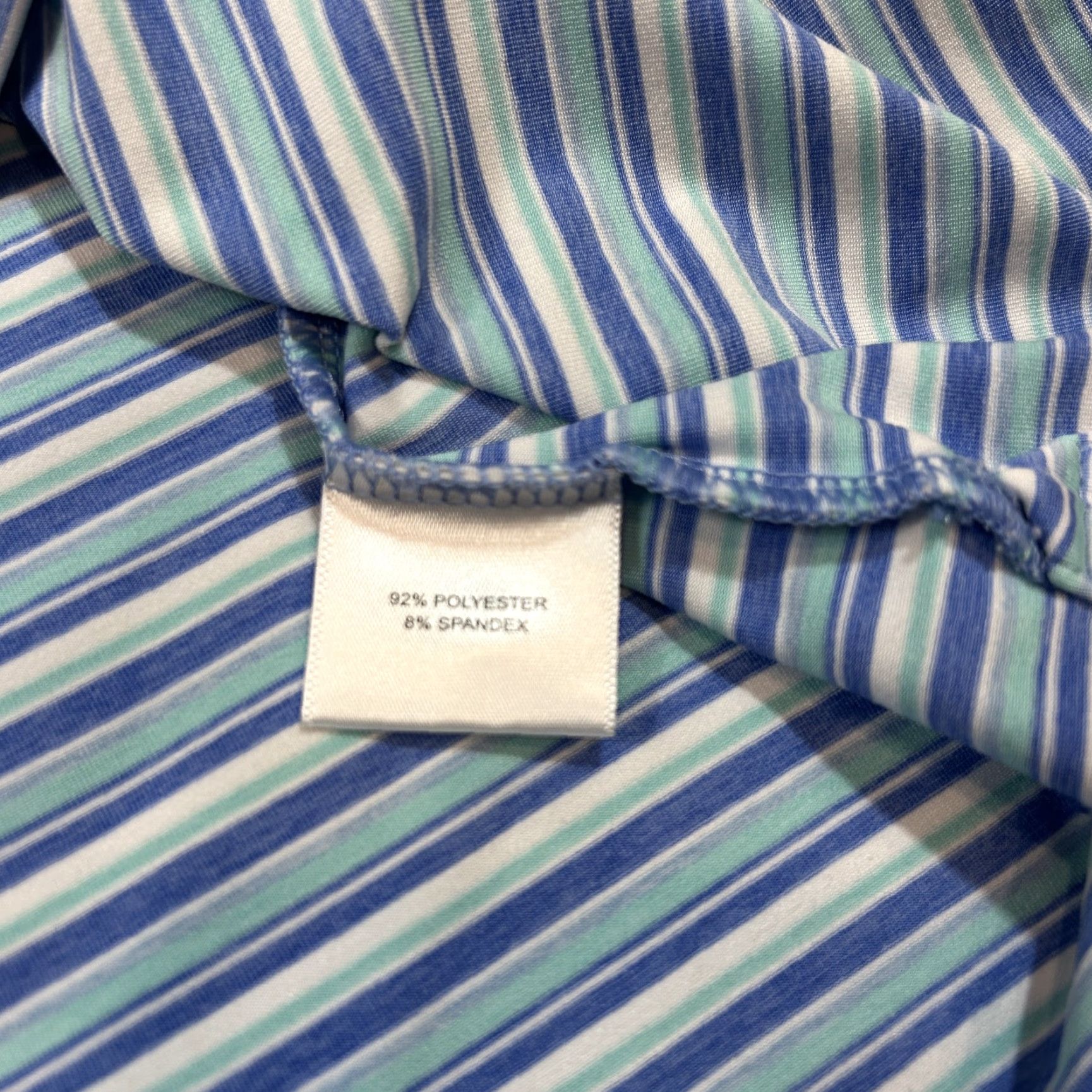 Peter Millar Peter Millar Summer Comfort Polo Shirt Men's XXL Blue Striped Golf Performance Shirt Size US XXL / EU 58 / 5 - 5 Thumbnail