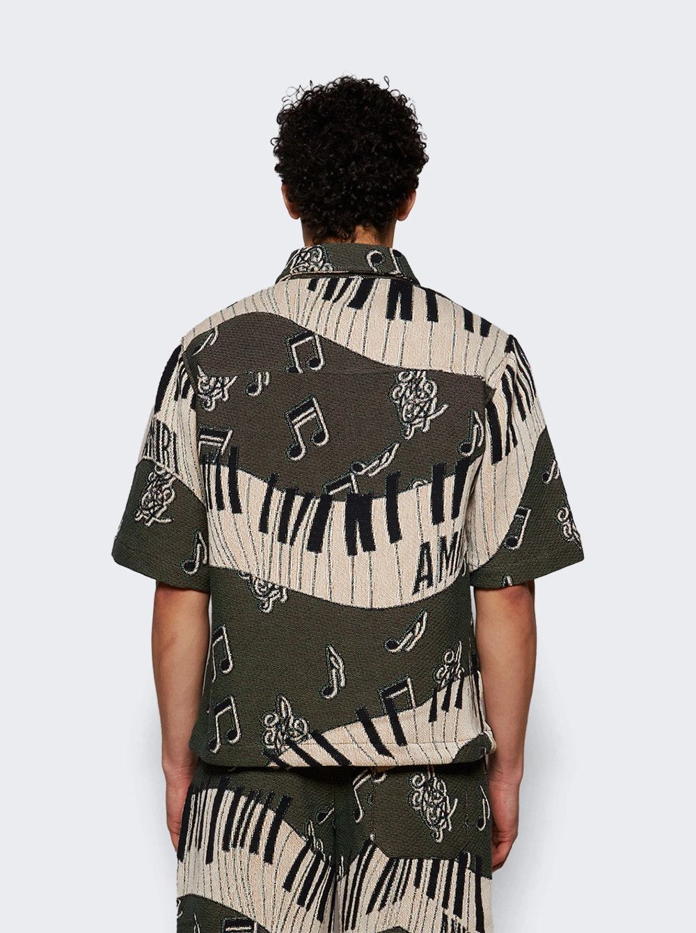 Amiri o1mle0326 Piano Keys Tapestry Shirt in Multicolor Size US L / EU 52-54 / 3 - 4 Thumbnail