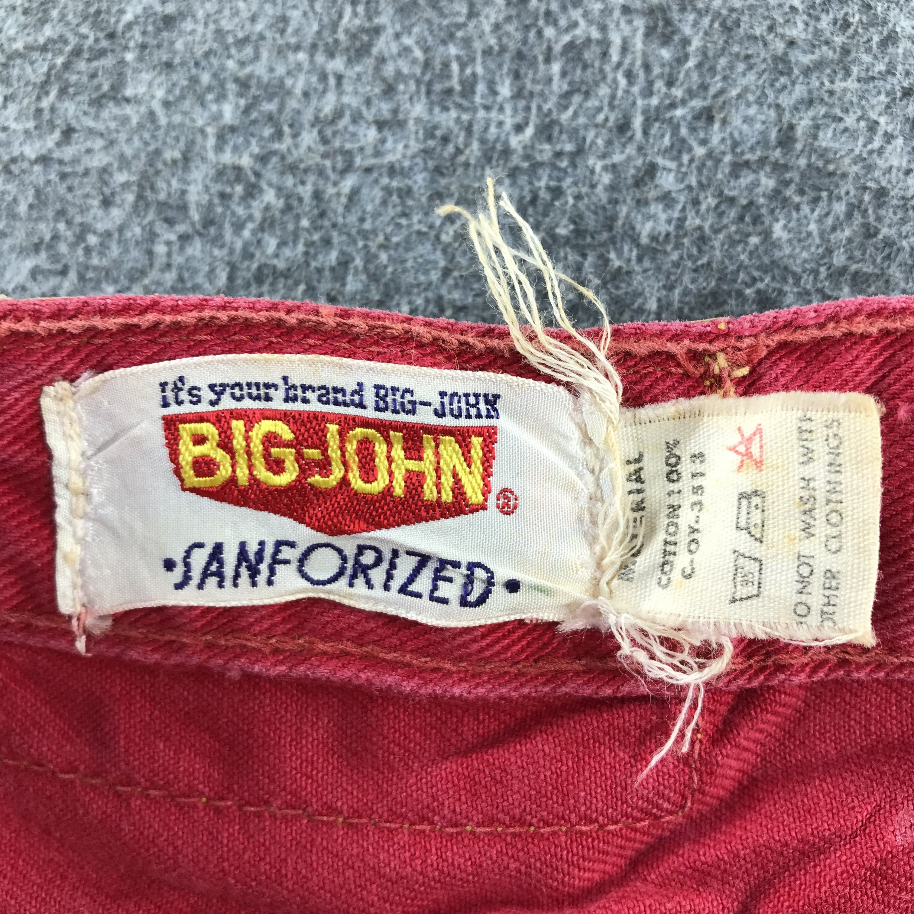 Vintage Vintage Big John Jeans Red Denim KJ3408 Size US 27 - 8 Thumbnail