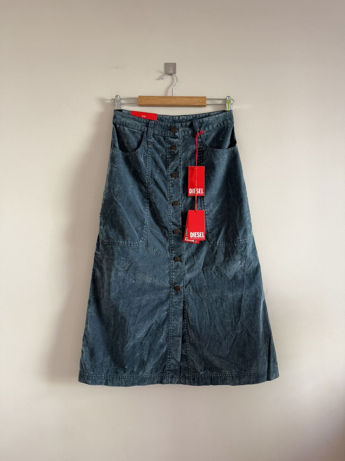 Diesel Diesel Velvet Midi Skirt Size 25" / US 0 / IT 36 - 1 Thumbnail