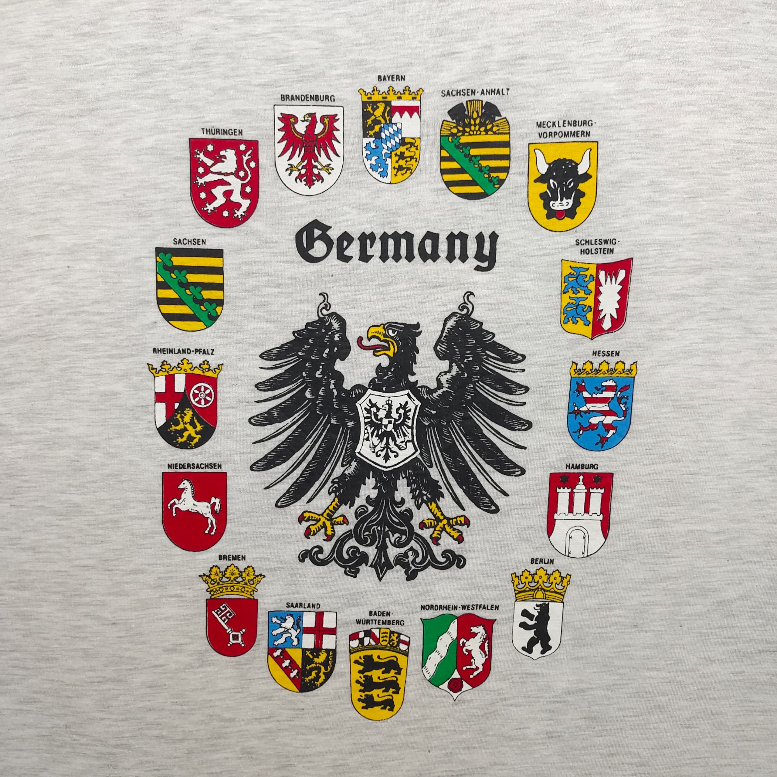 Vintage Vintage Germany Coat of Arms Bundesadler Eagle Souvenir Tee Size US M / EU 48-50 / 2 - 3 Thumbnail