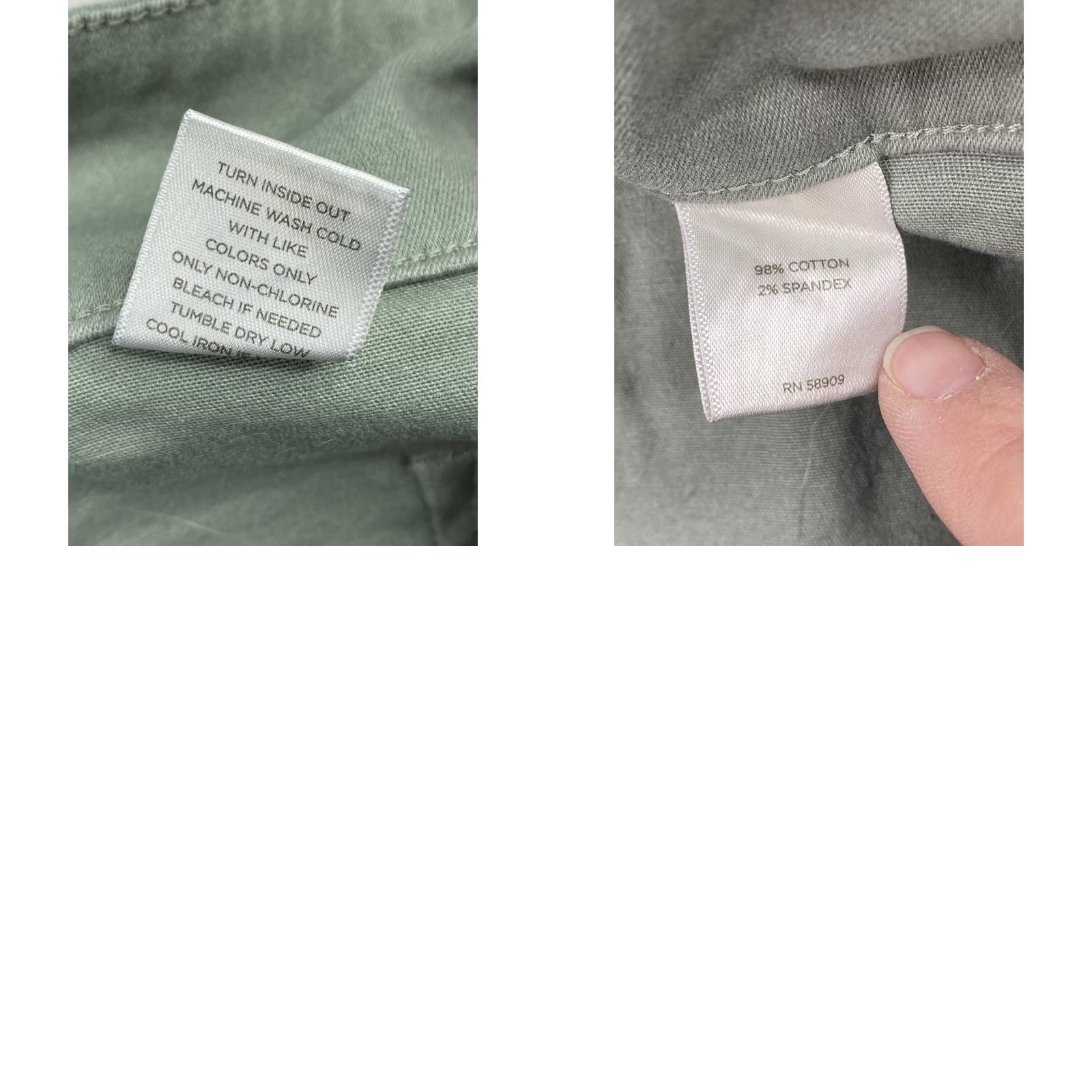 Vintage WESTBOUND Pull-on Shorts Womens 16 Green Button Detail Stretch Twill Pockets Size 38" / US 16 / IT 52 - 8 Thumbnail