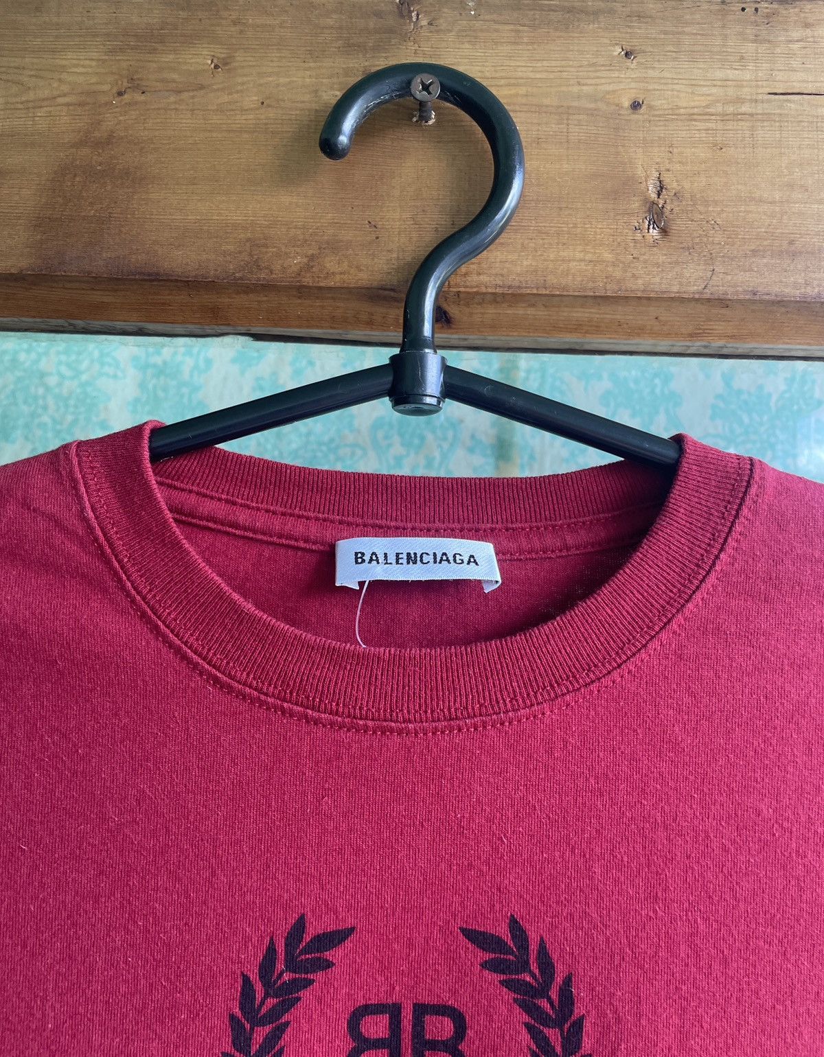 Balenciaga Balenciaga BB Chest Logo Women’s Red Tee T Shirt XS Size XS / US 0-2 / IT 36-38 - 4 Thumbnail