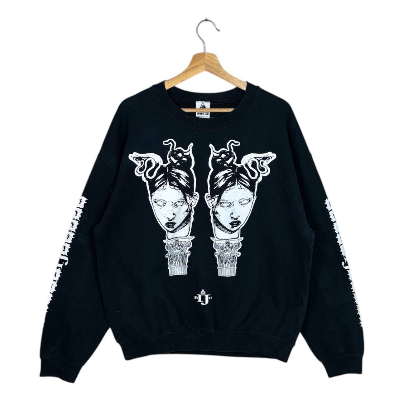 Japanese Brand Ivory Jar Coliseum Medusa Print Crewneck Sweatshirt Size US L / EU 52-54 / 3 - 1 Thumbnail