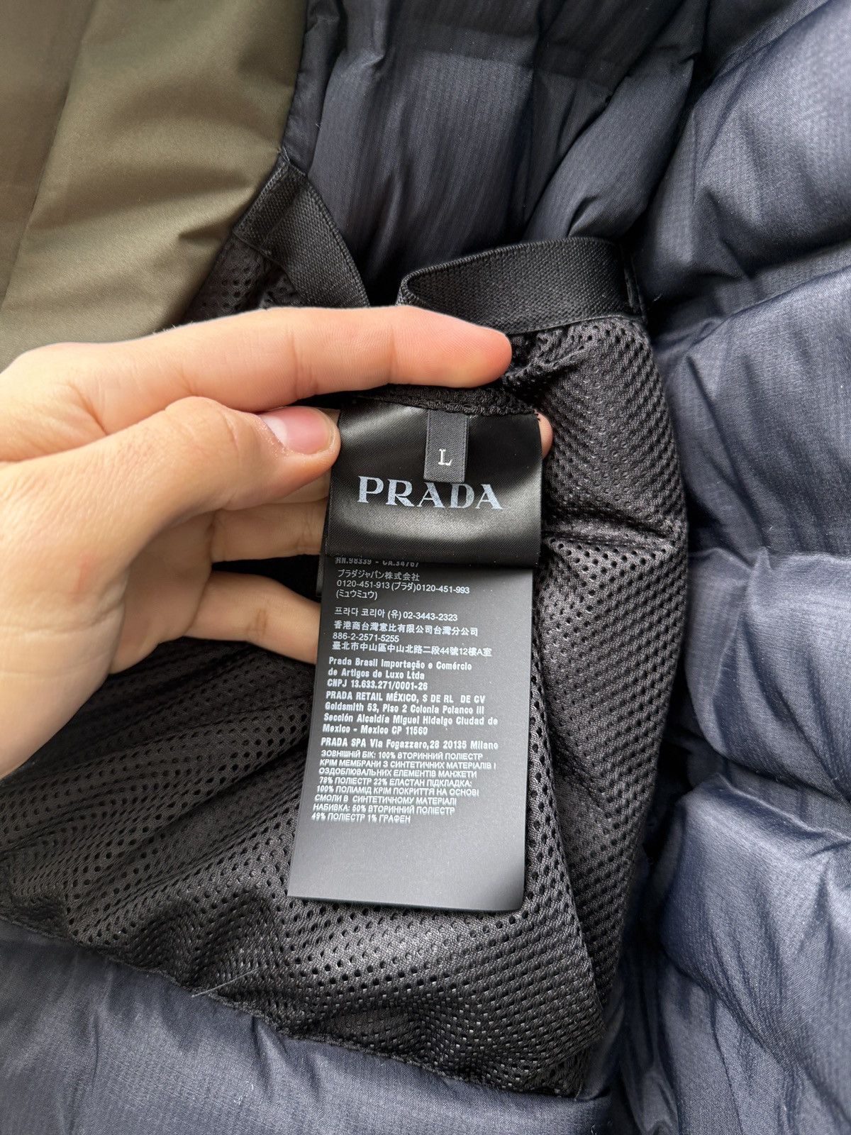 Prada New Prada Tech Ski Puffer Zip Jacket Coat Size US L / EU 52-54 / 3 - 9 Thumbnail