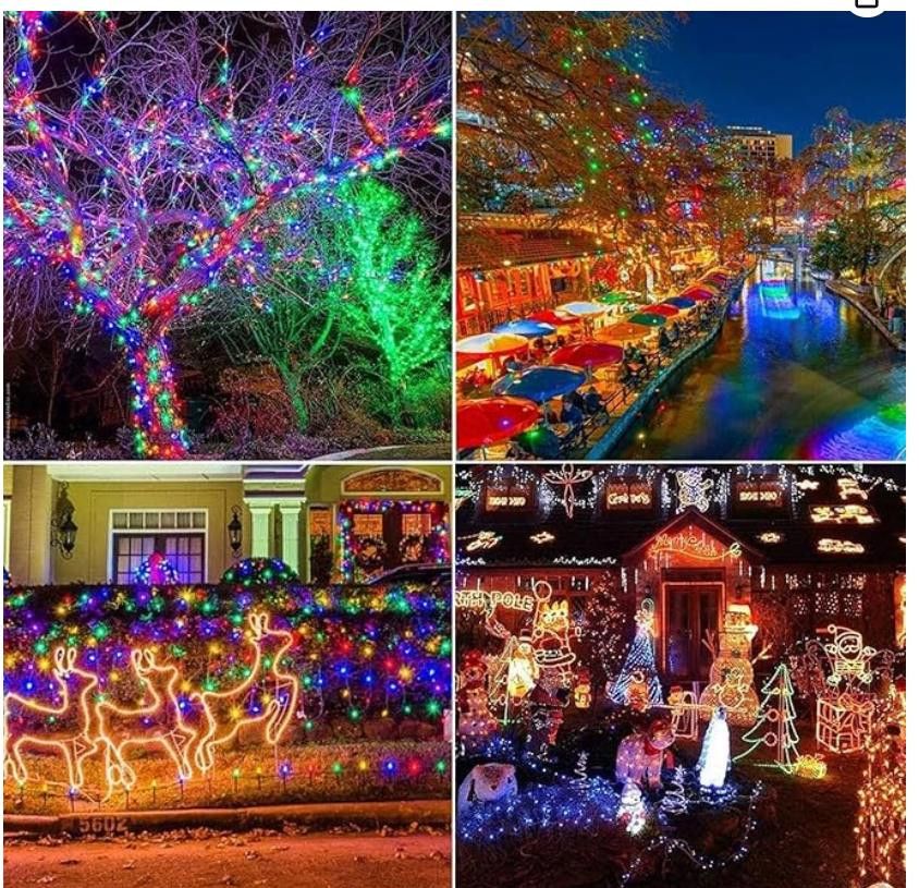 NBDN Nobrandedon Solar Lights, 72FT 640LED with Remote,19 Modes MULTICOLOR Size ONE SIZE - 4 Thumbnail