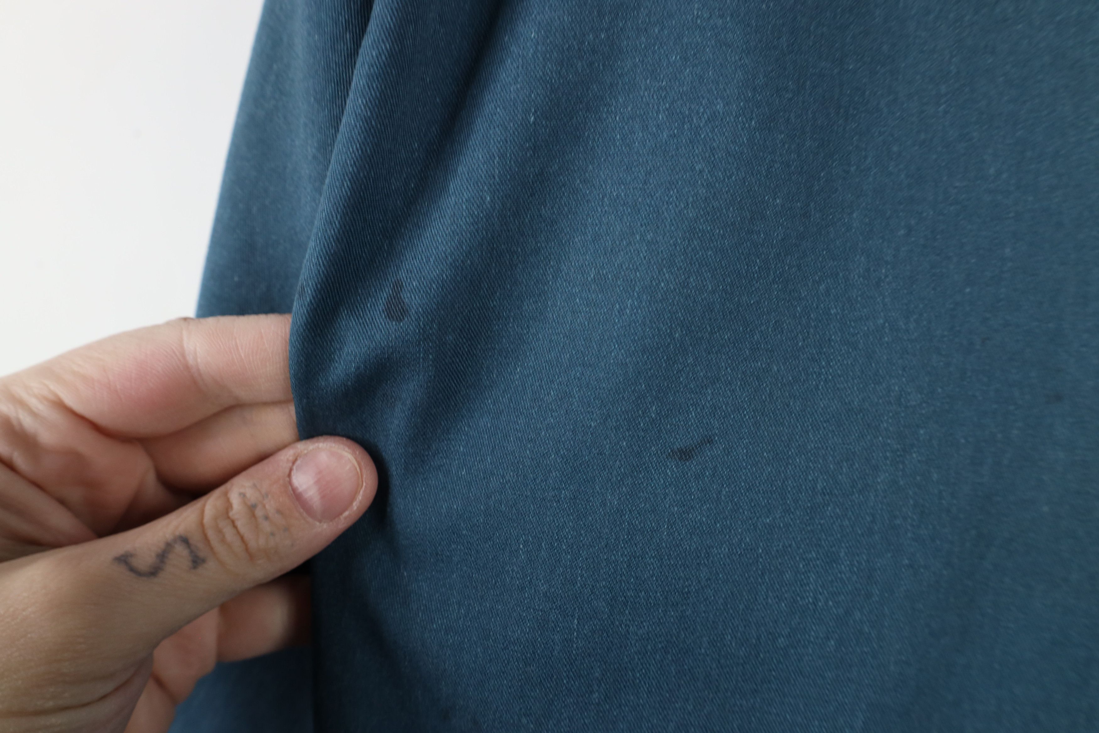 Dickies × Vintage Vintage 90s Dickies Thrashed Workwear Button Shirt Teal USA Size US M / EU 48-50 / 2 - 15 Thumbnail