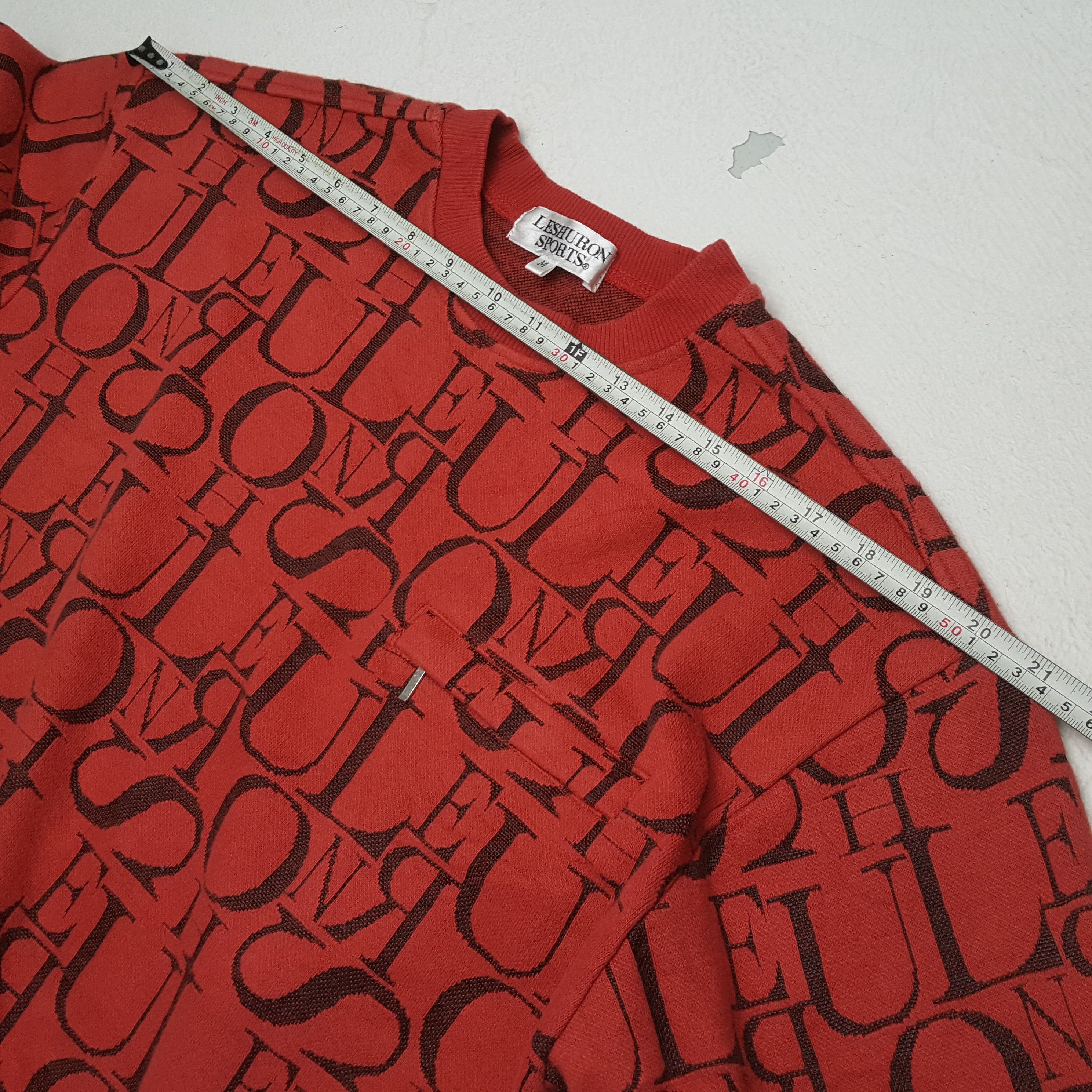 Vintage LESHURON SPORTS Fullprint Design Fashion Style Sweatshirt Size US M / EU 48-50 / 2 - 4 Thumbnail