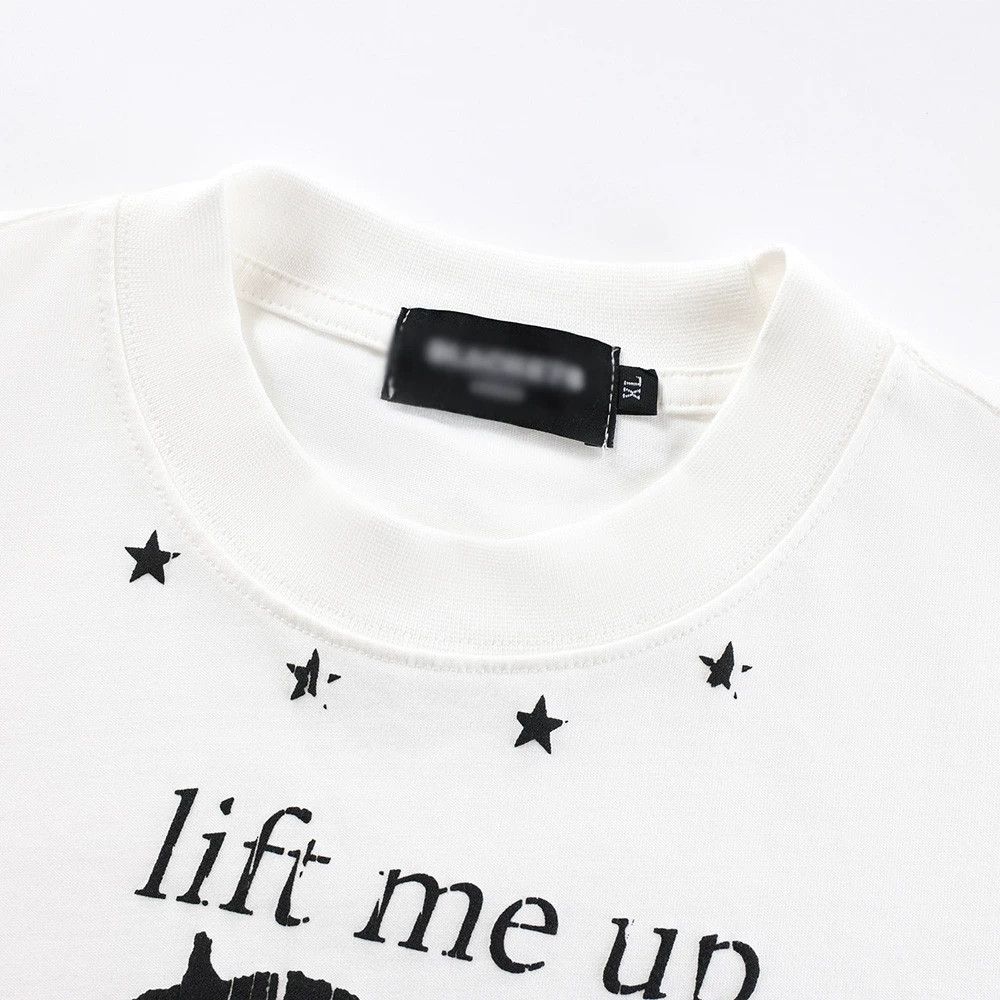 Vintage Casual loose men's star print long-sleeved T-shirt Size US M / EU 48-50 / 2 - 3 Thumbnail