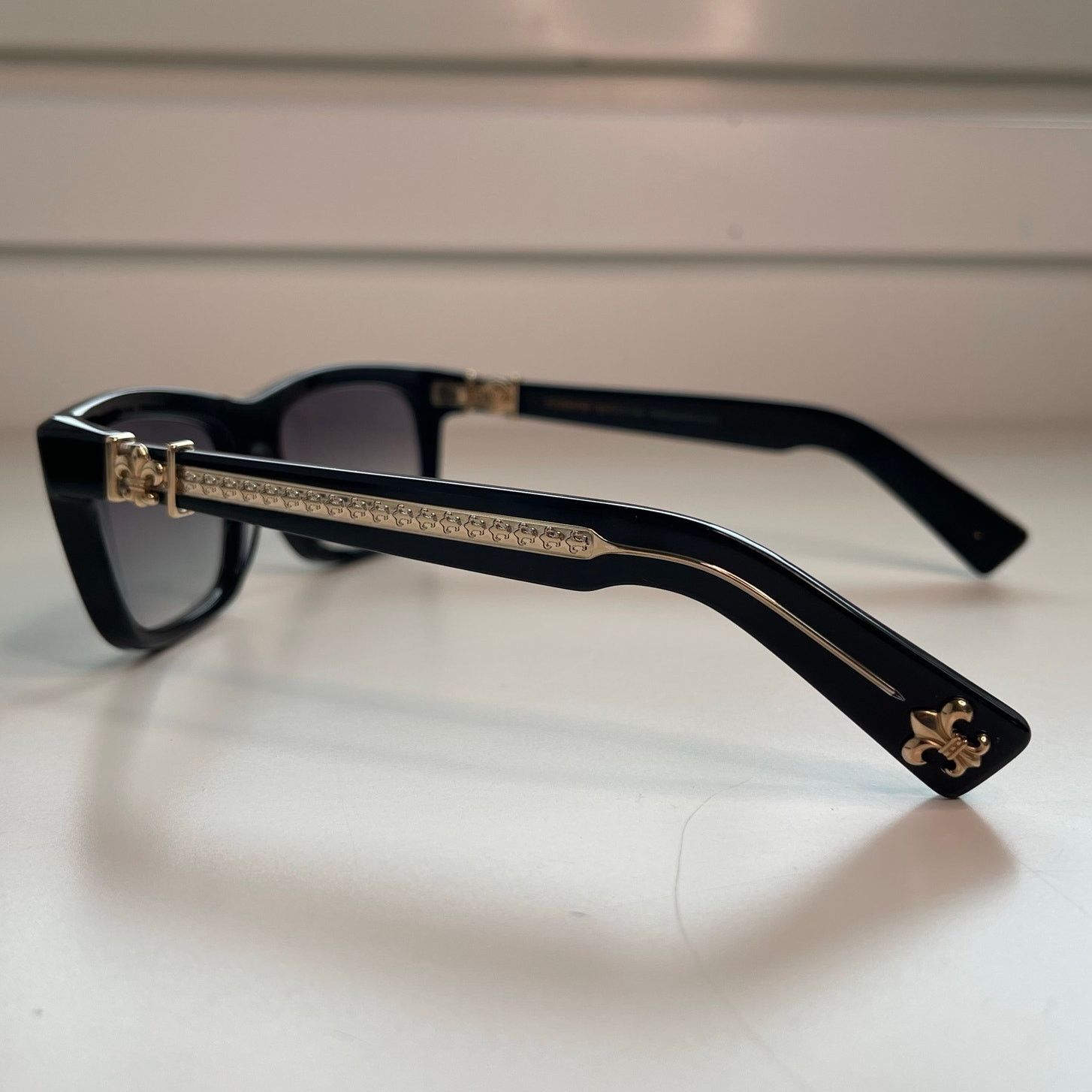 Chrome Hearts Chrome Hearts - Gold Plated 501662211 Mydixadryll Sunglasses Size ONE SIZE - 3 Thumbnail
